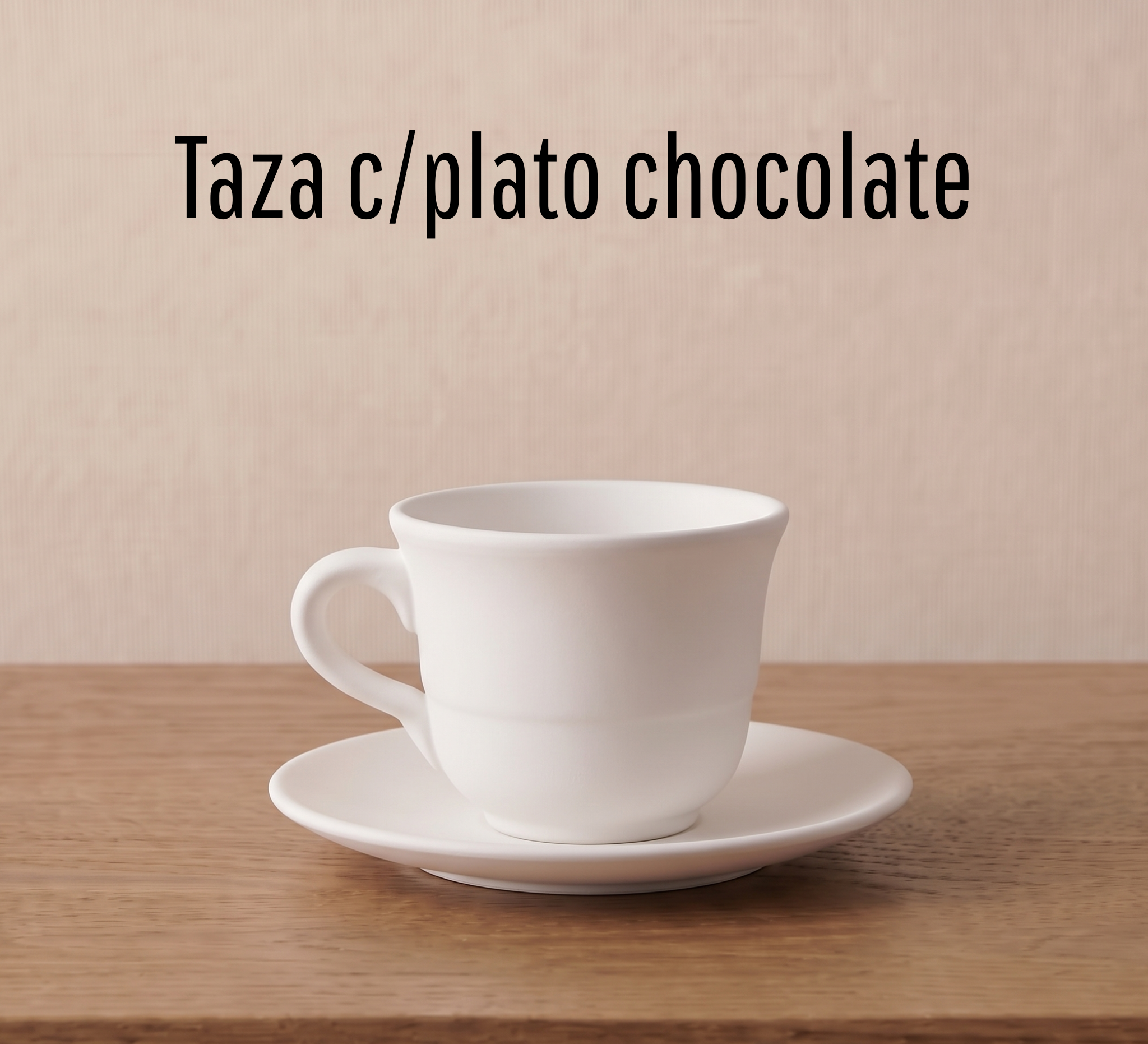 Taza chocolate de cerámica para pintar