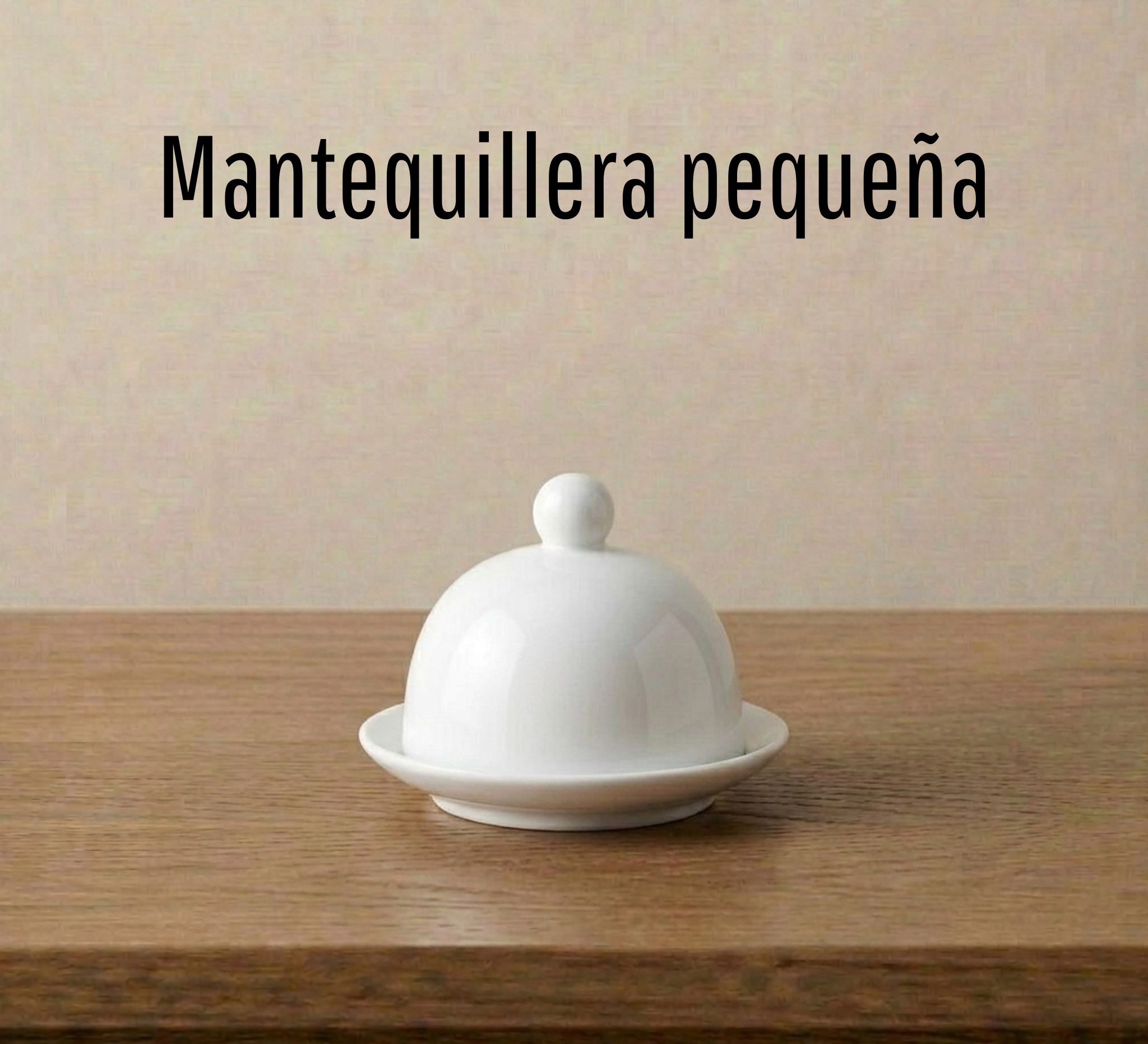 Mantequillera pequeña de cerámica para pintar