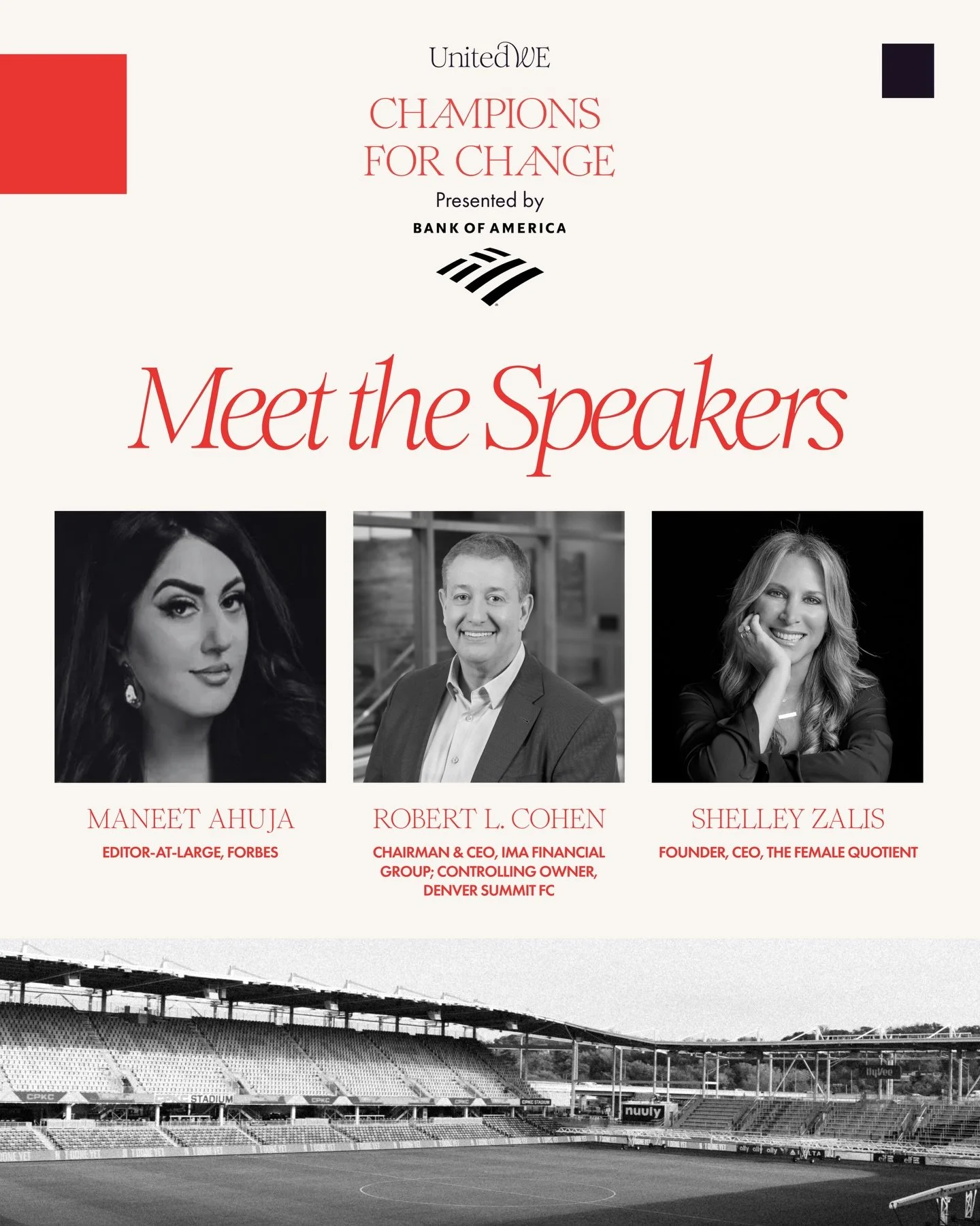 In-person tickets for our Champions for Change event close this Thursday, April 23. 

Join leaders, advocates, and changemakers driving real impact&mdash;and be part of the conversation that matters.

Our Speaker Lineup: 

&bull; Maneet Ahuja, Editor