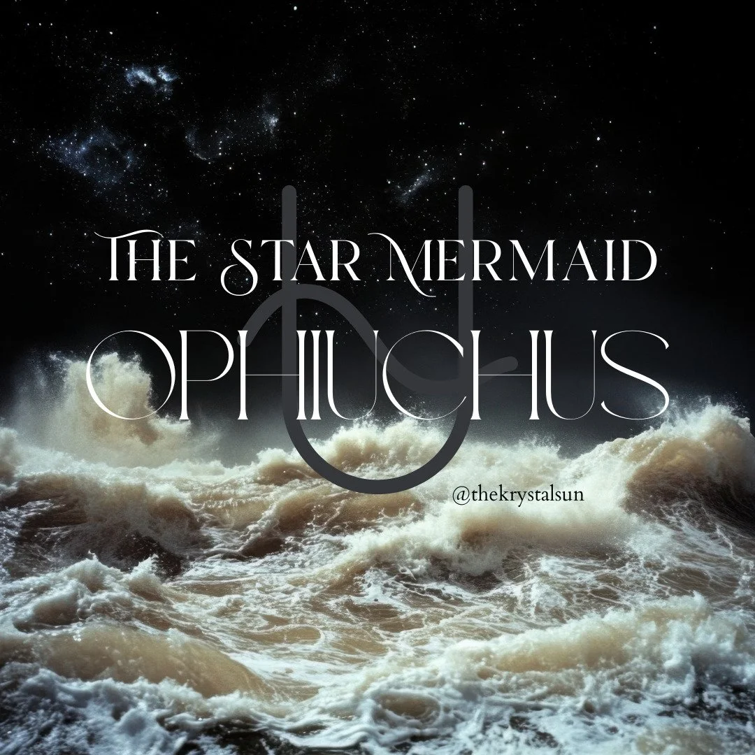 The 13th sign that was removed from the zodiac. 

In True Sky or Astronomical Astrology we give her the space she always rightfully inhabited. 

We remember and weave her back into the vast picture of the Cosmos. 

She takes us over the wide ocean an