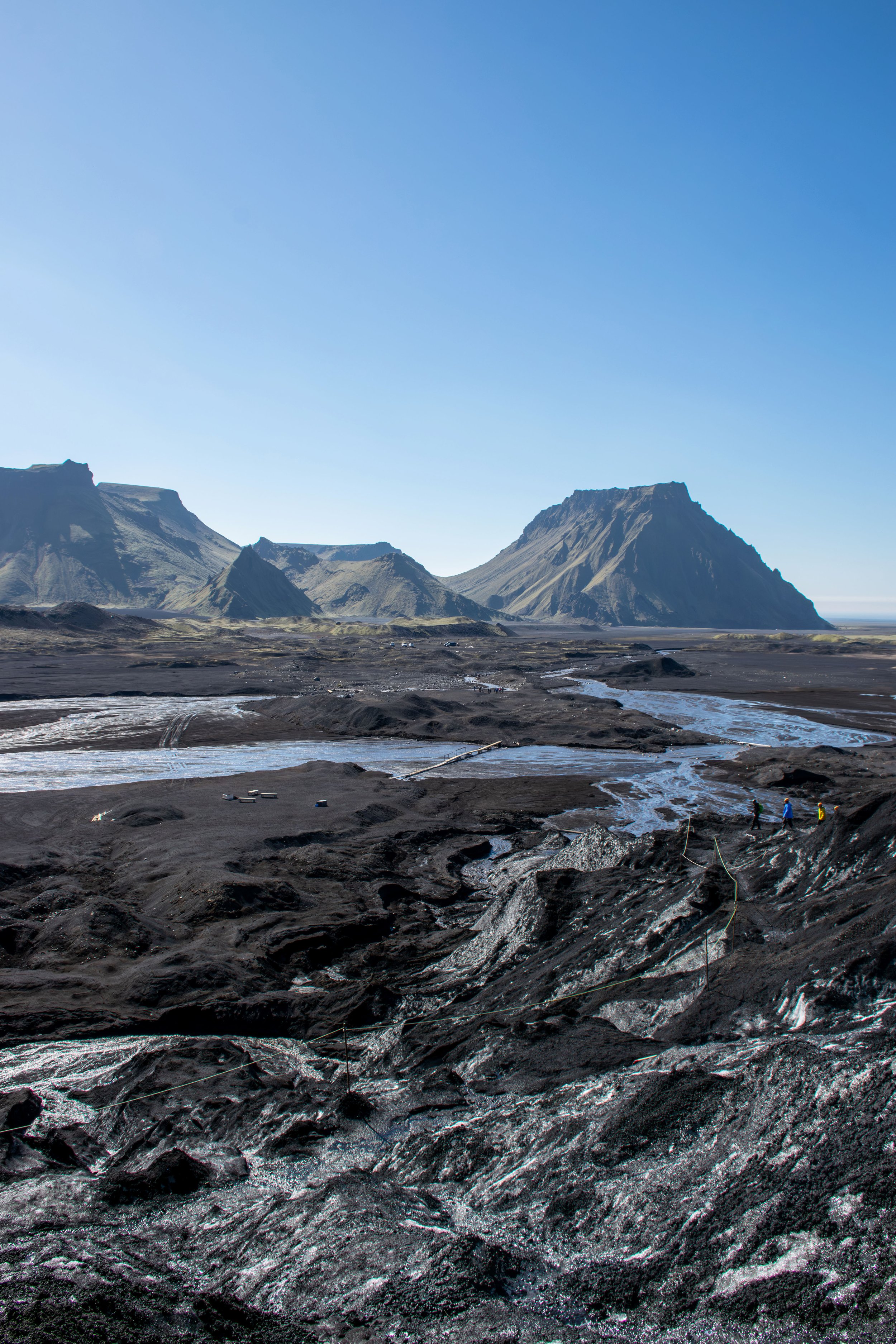 katla ice cave walking on a glacier