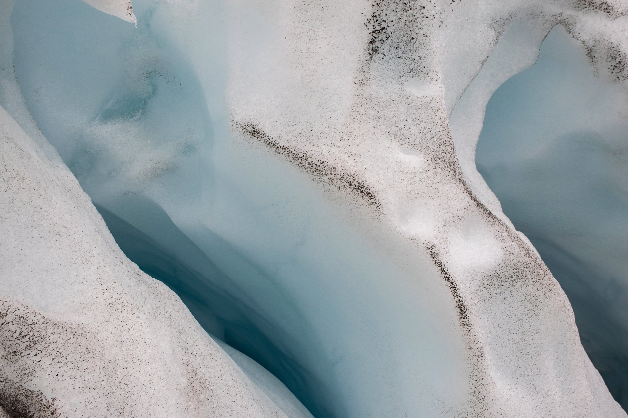 close up glacier ice