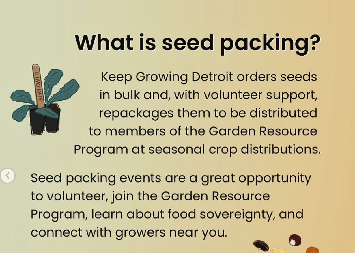Community Seed Packing