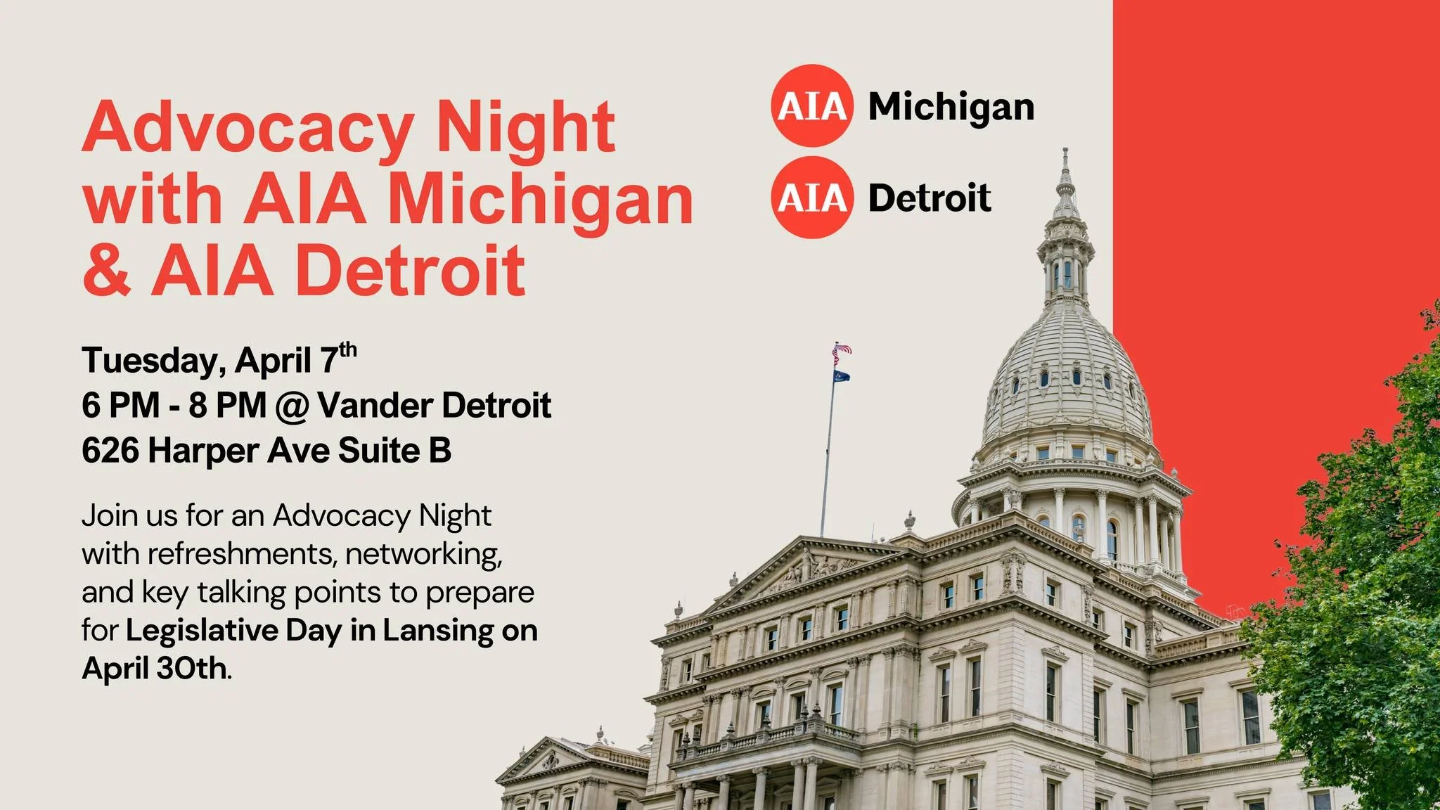 Advocacy Night with AIA Michigan & AIA Detroit