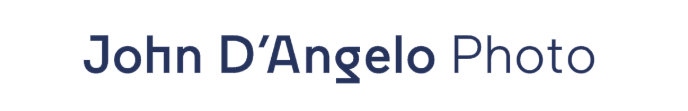John D'Angelo Photo logo in blue text