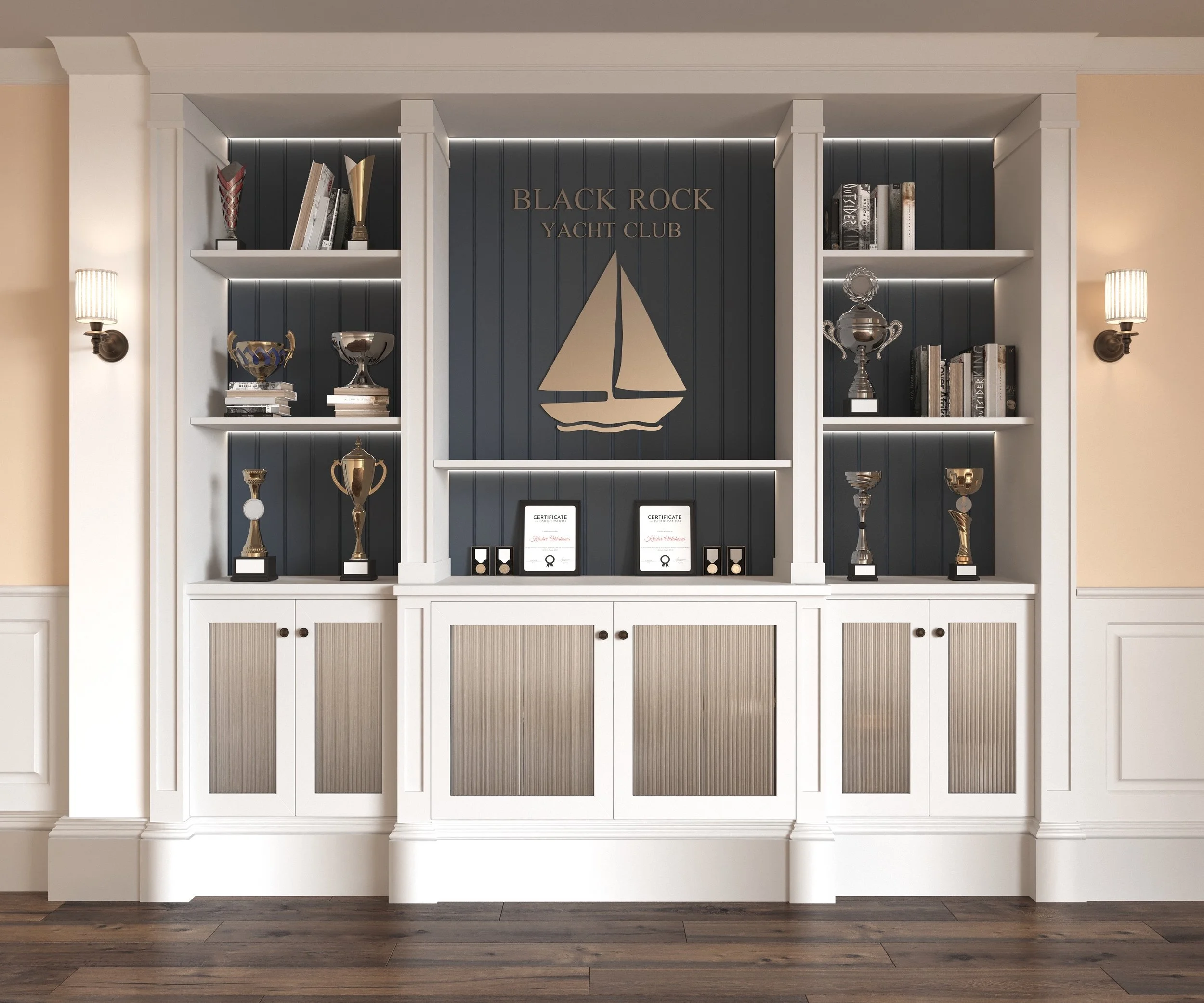 Black Rock Yacht Club — Trophy Display Cabinet