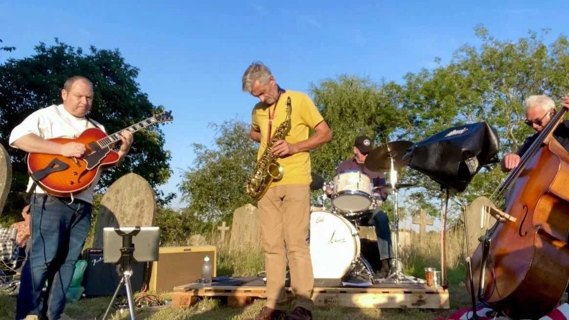 Triaura Jazz quartet for hire at your private event Norwich Norfolk