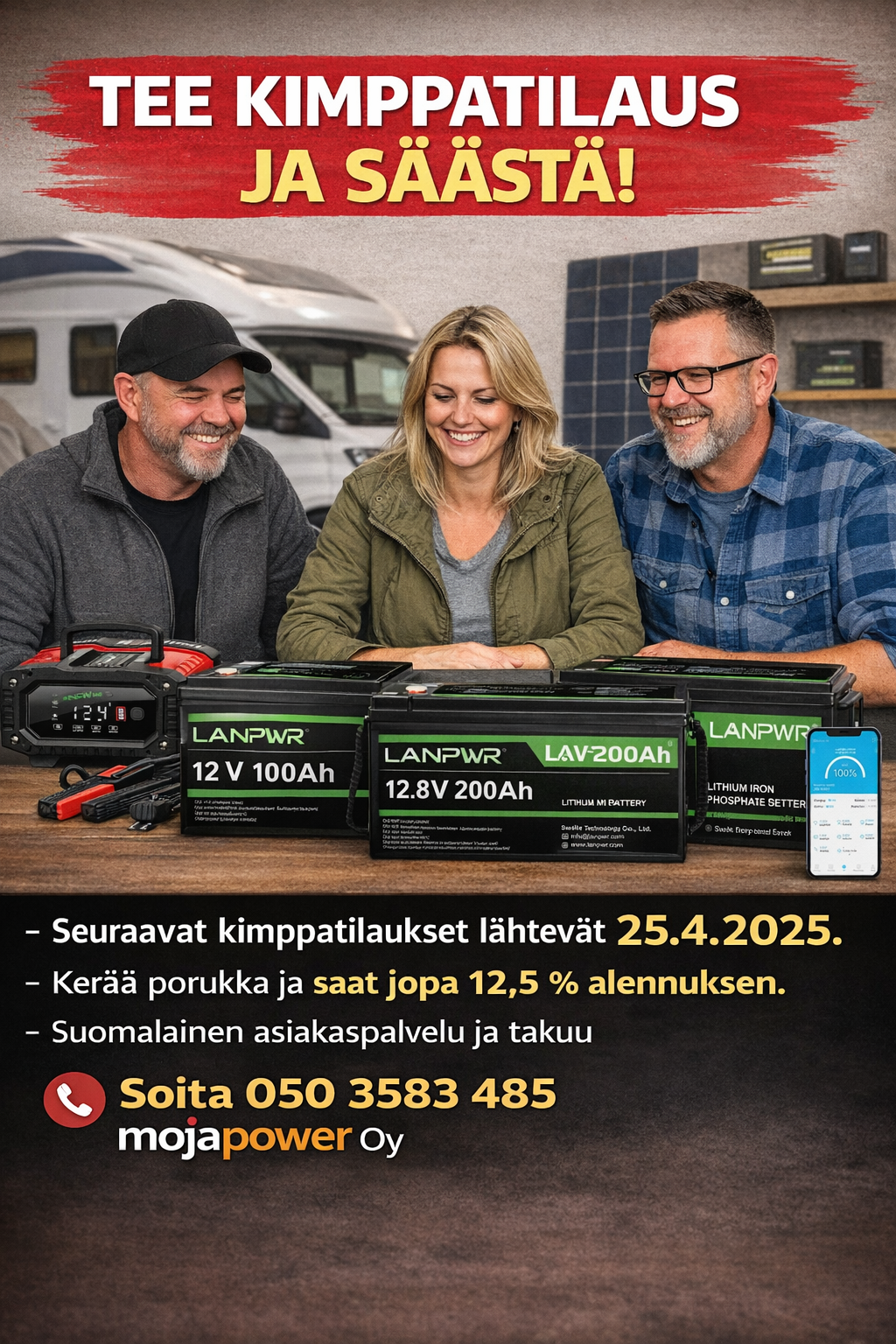 Kimppatilaus - tilaa kerralla enemmän - kerää sopiva porukka ja säästä