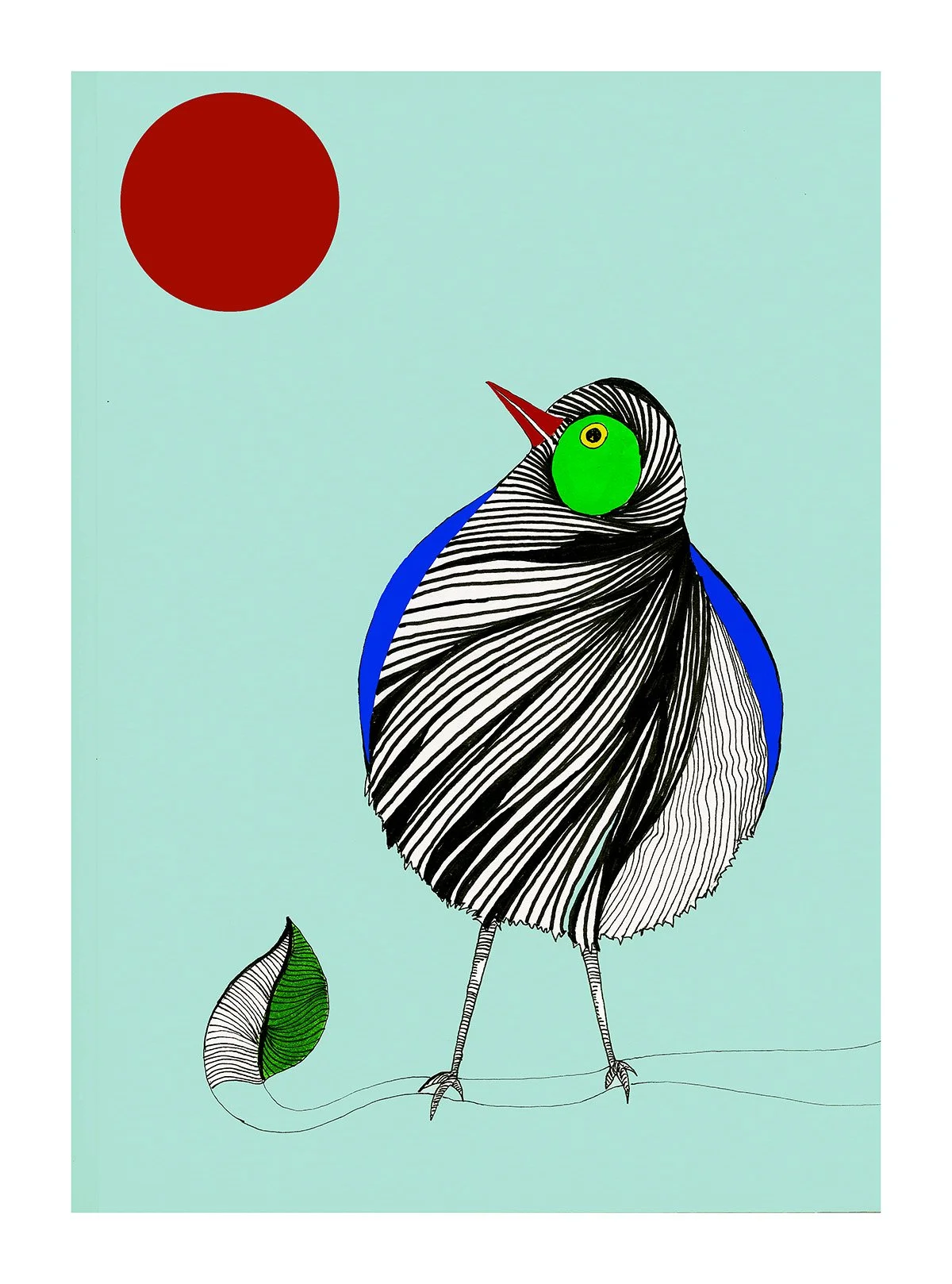BEADY EYED BIRD Art Print