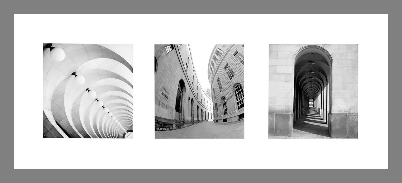 Architectural Manchester Black & White Triptych Print
