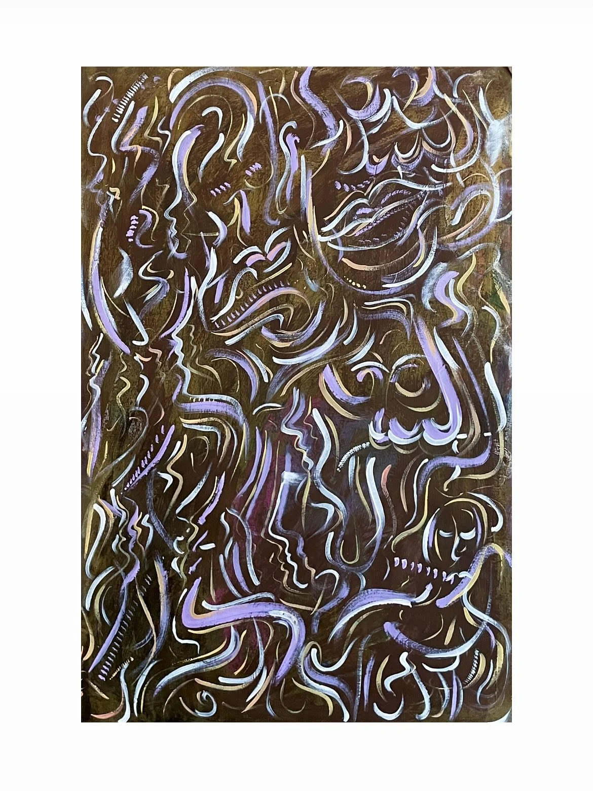 &ldquo;new town&rdquo; 
36x42 inches 
🐣