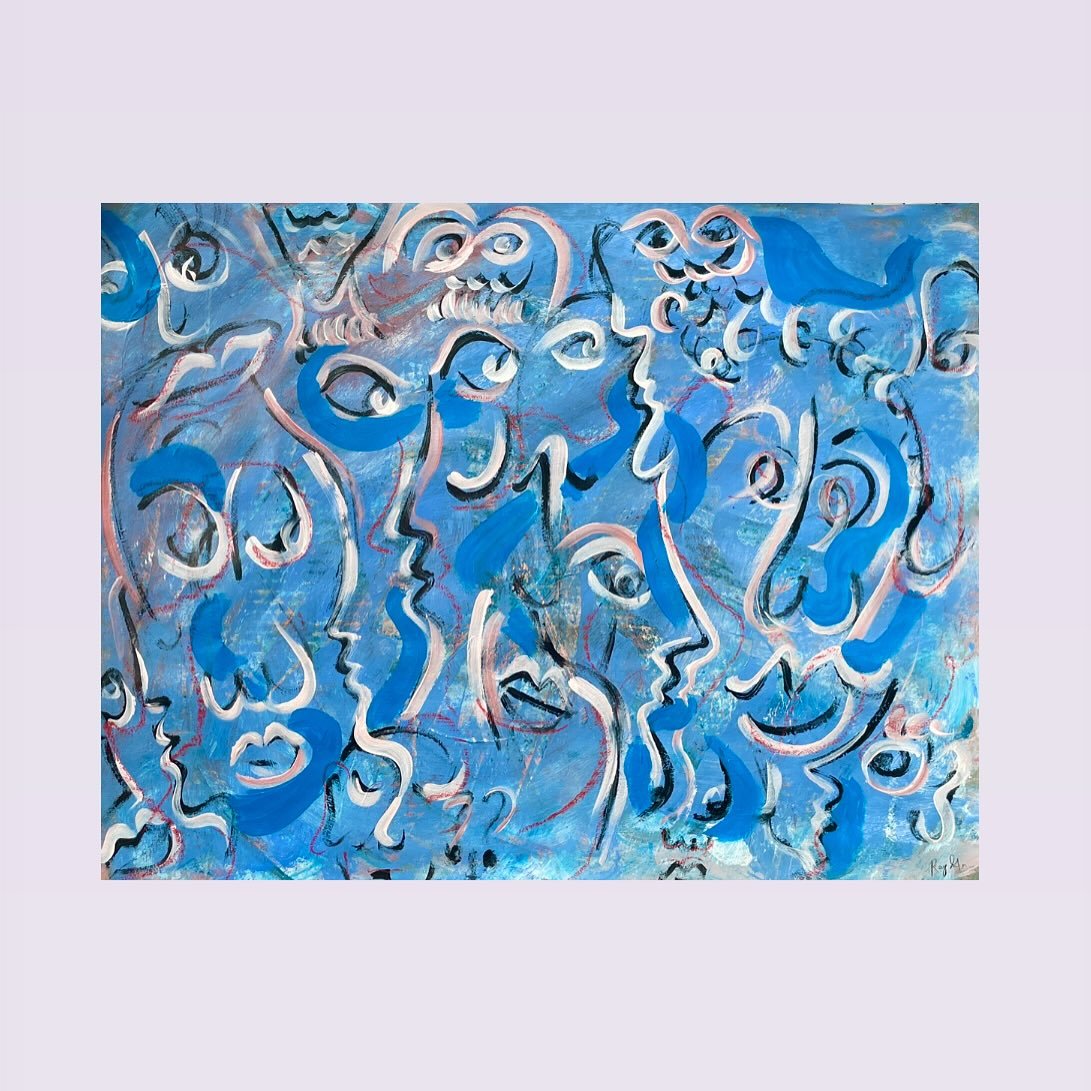 &ldquo;funny&rdquo; 18x26 inches acrylic and oil