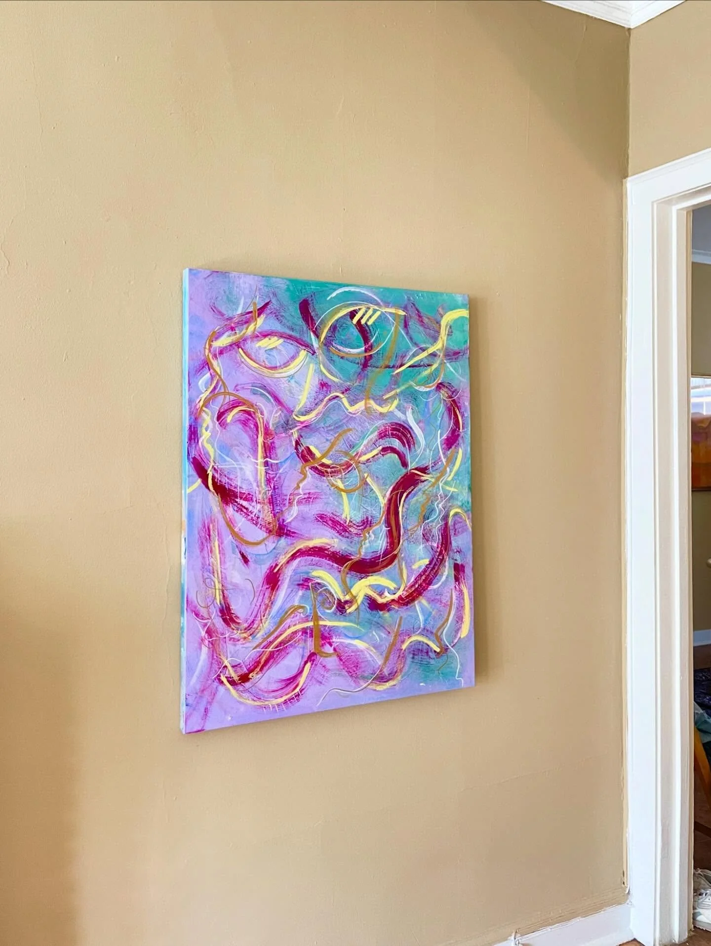 commissioned for my dear friends harry and shira !👩🏻&zwj;❤️&zwj;💋&zwj;👨🏻

&ldquo;dreams&rdquo; 30x40 inches acrylic on canvas