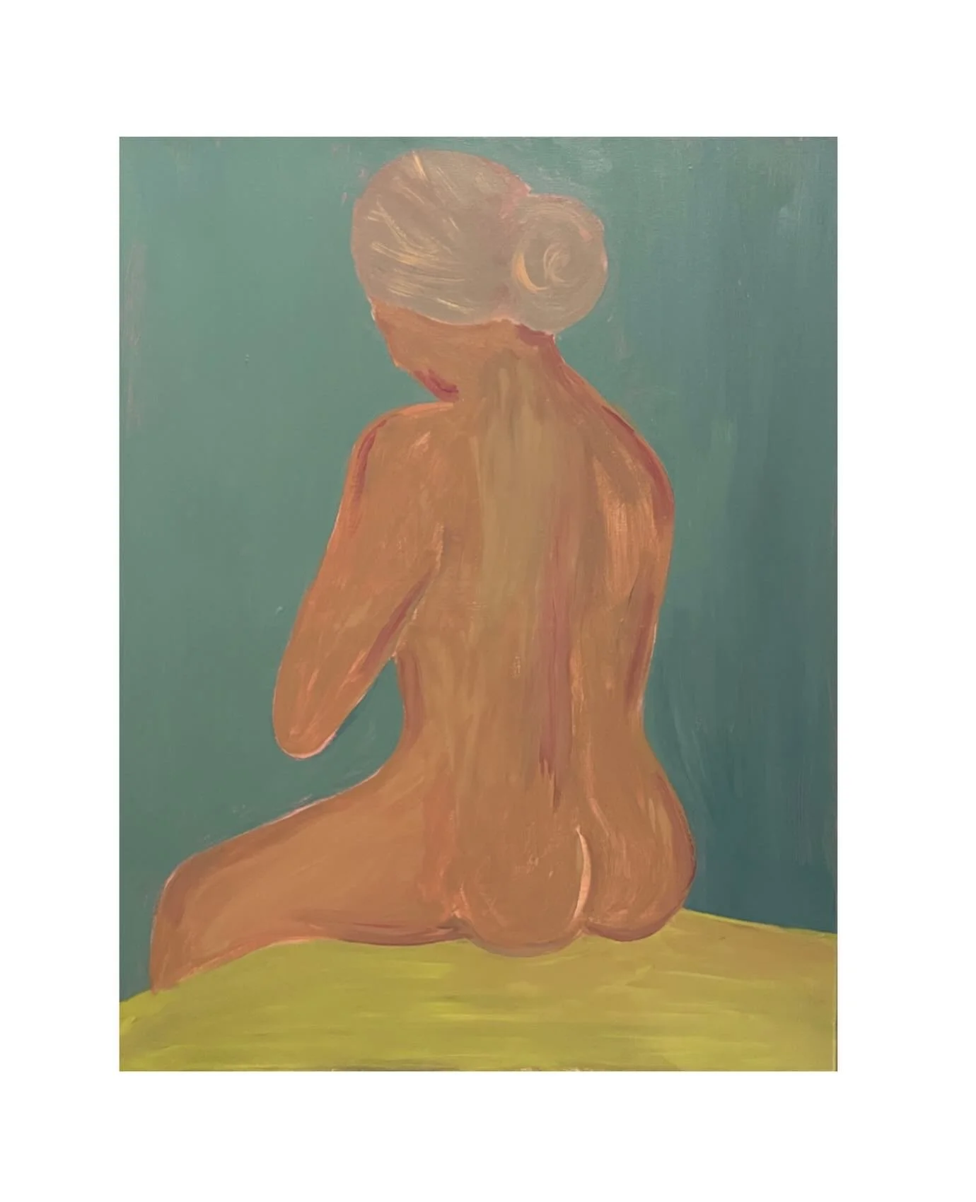 &ldquo;Settled&rdquo; 
24x32 inches acrylic on canvas