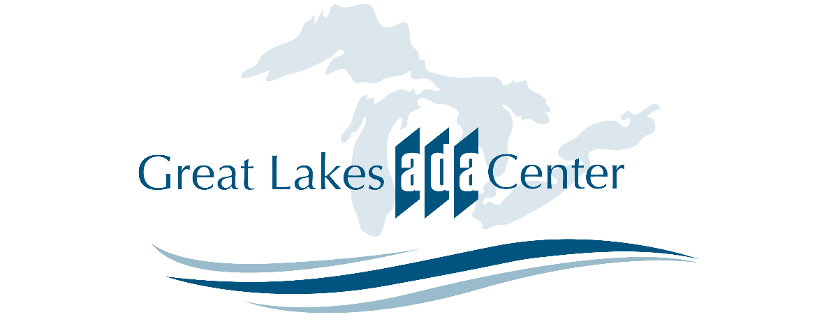 Logo for the Great Lakes ADA Center, clicking on logo will take user to organization's website