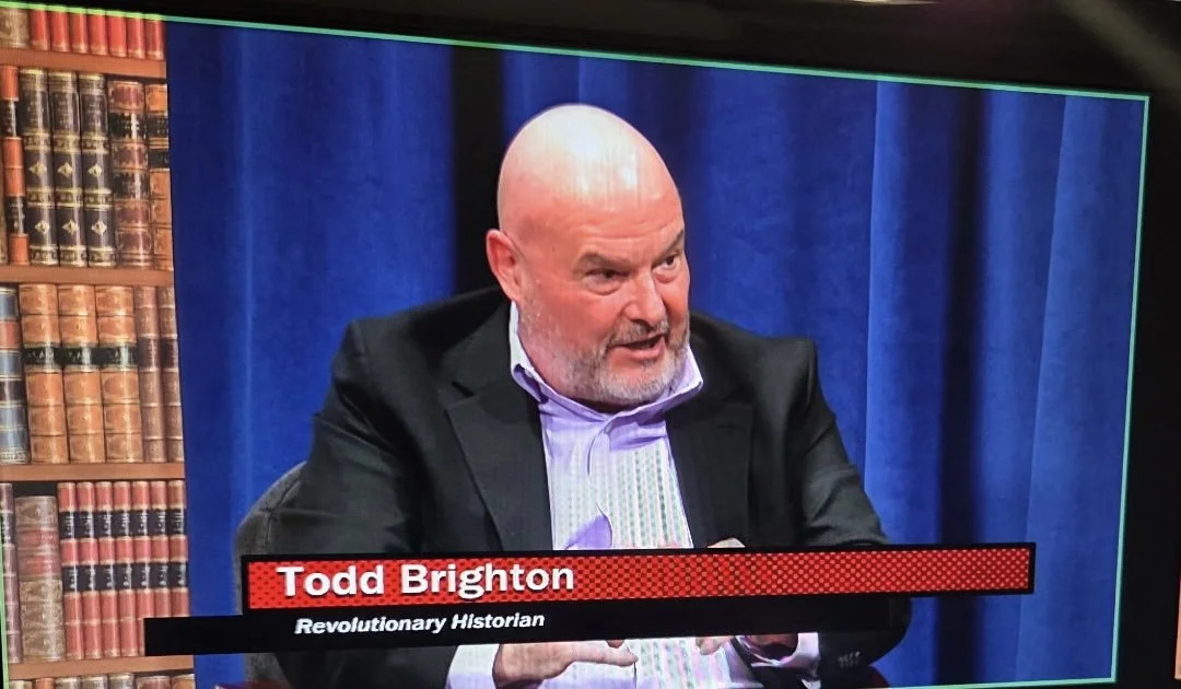 Todd Brighton television interview on the American Revolution