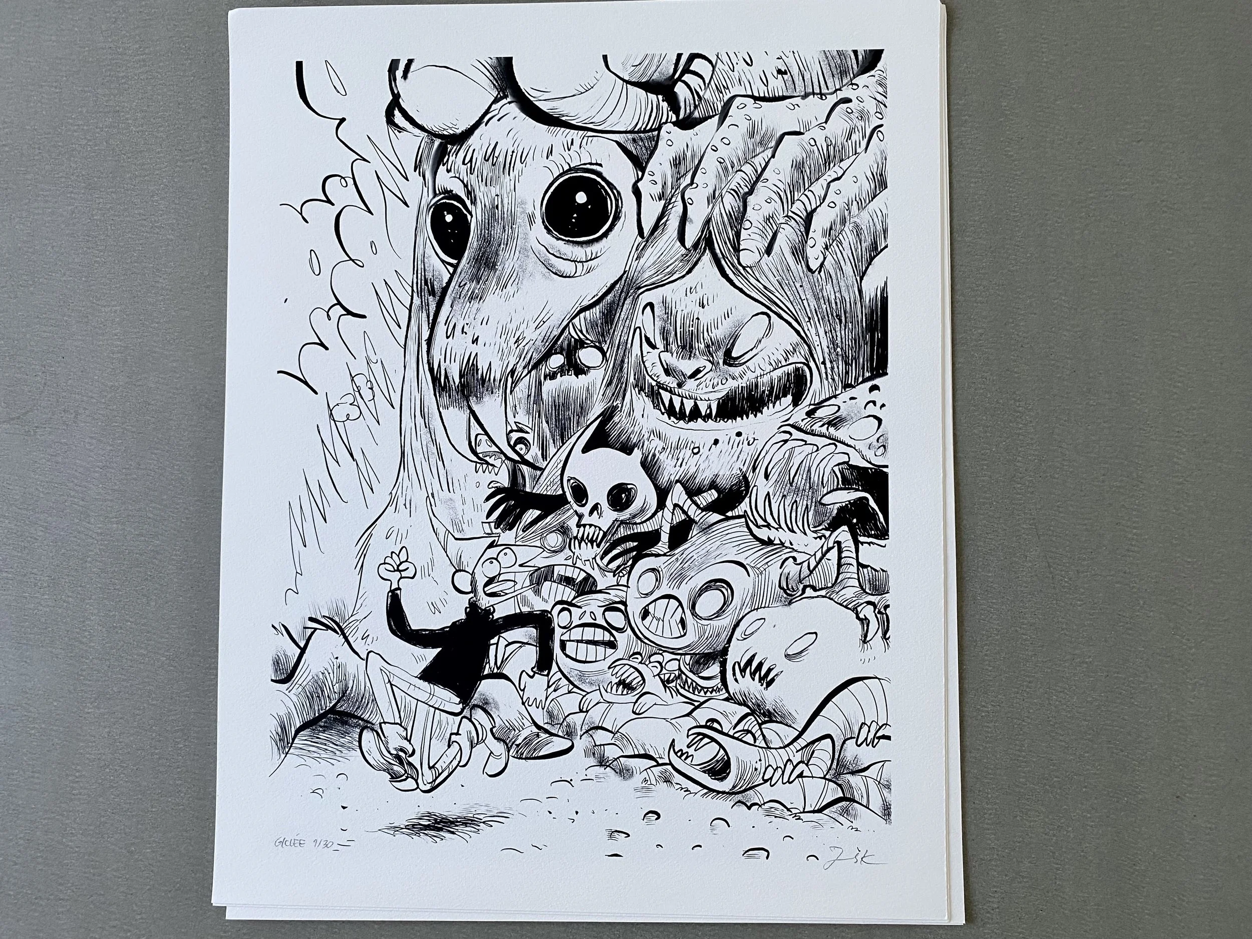 Trykkstørrelse ca 50*70 cm.