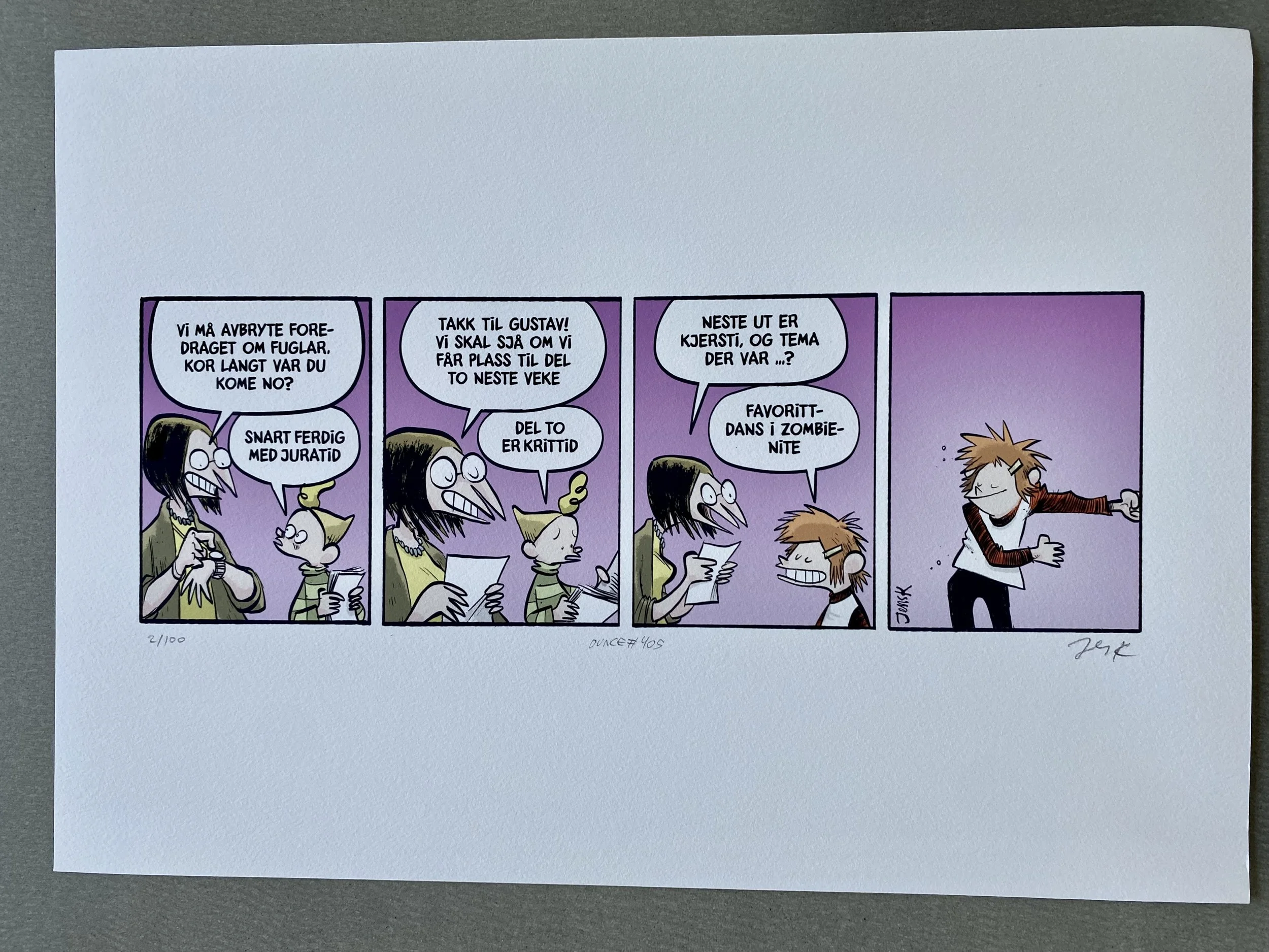 Trykkstørrelse ca A3 bredde.