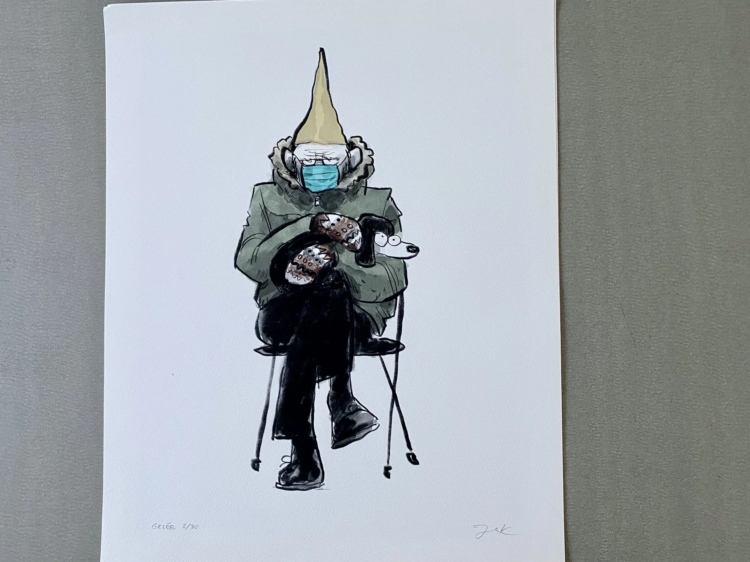 Trykkstørrelse ca 50*70 cm.