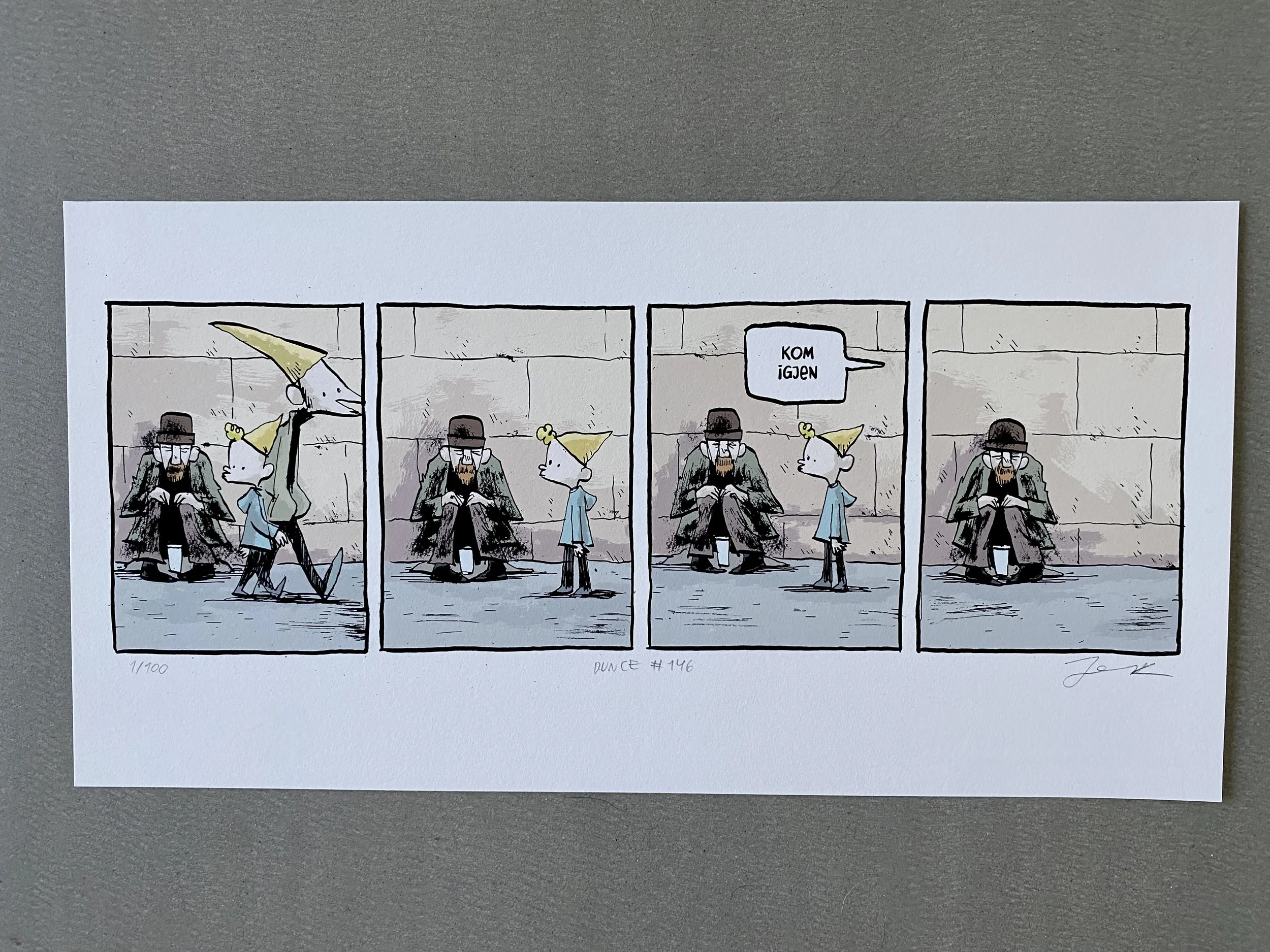 Trykkstørrelse ca A3 bredde.