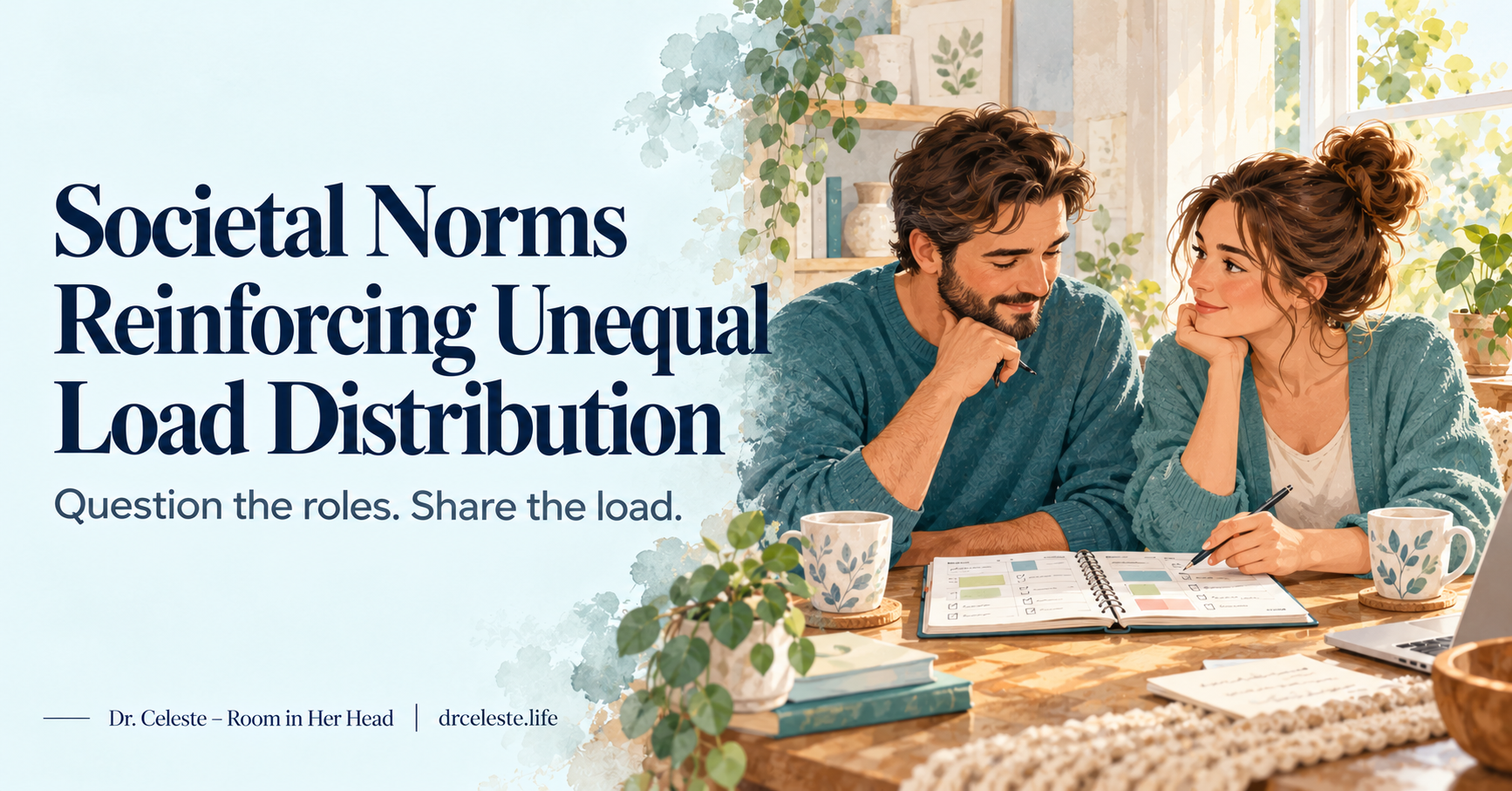 Societal Norms Reinforcing Unequal Load Distribution