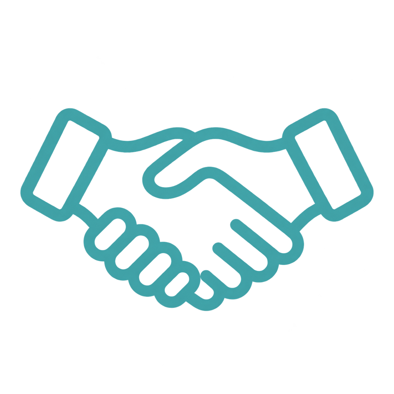 Handshake representing equal partnership and shared ownership