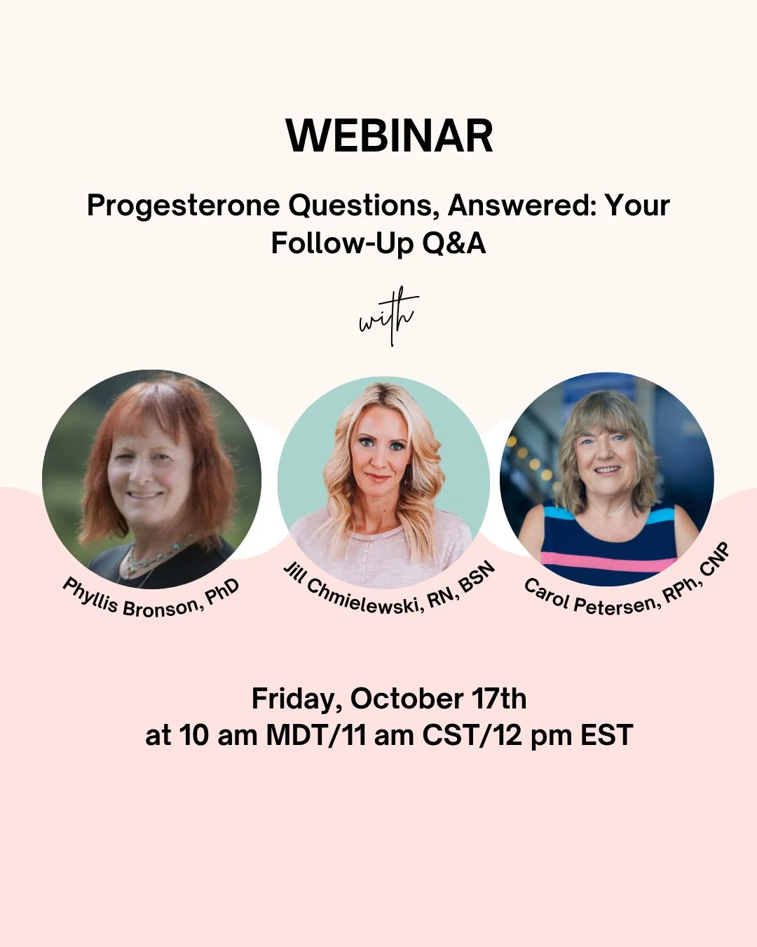 Our most recent webinar, &ldquo;Missing the Mark on Progesterone: What Most Menopause Doctors Get Wrong,&rdquo; sparked incredible discussion and more questions than we could possibly answer in one session.⁠
⁠
Join us for a special follow-up Q&amp;A 