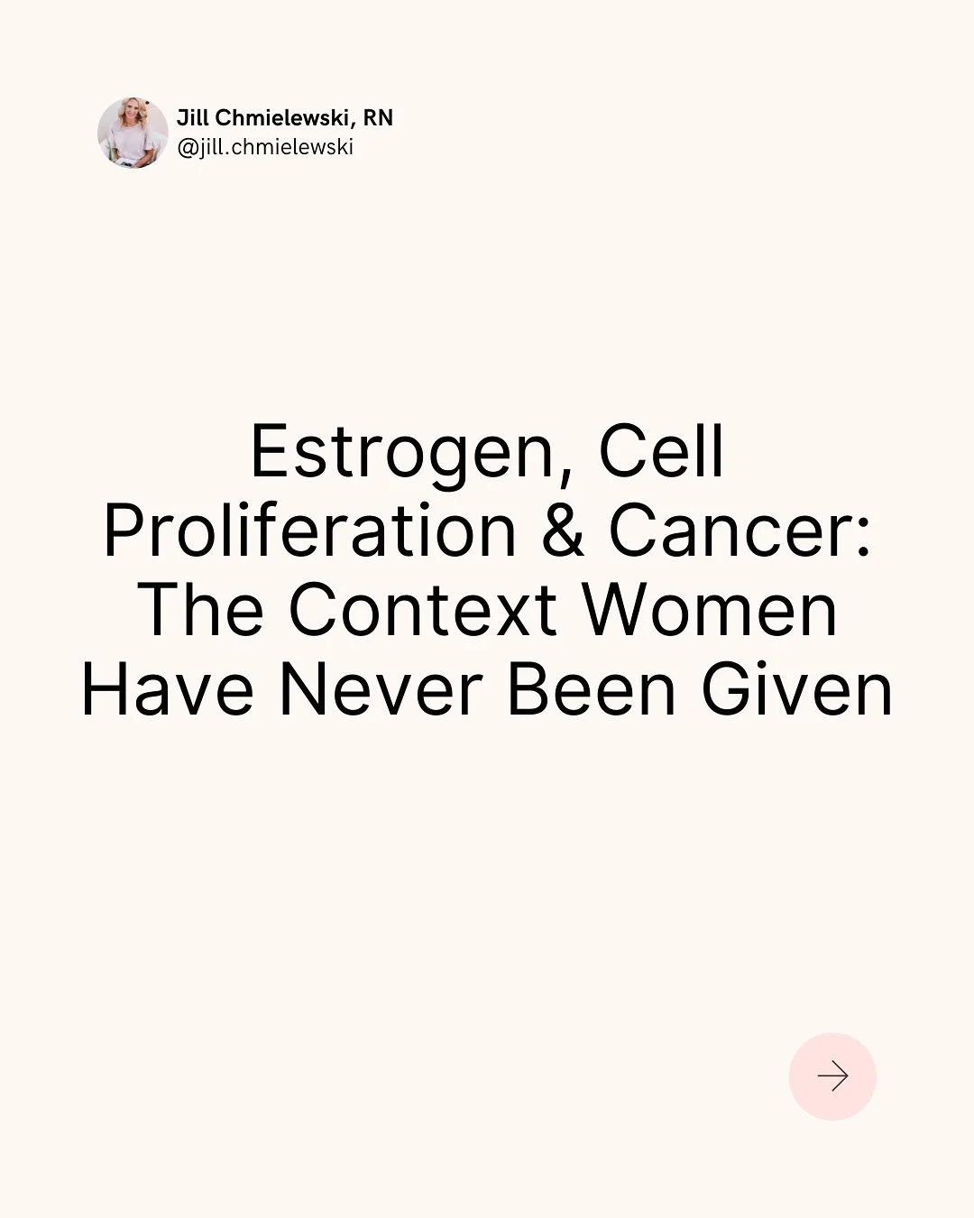 If you&rsquo;re scrolling through social media and seeing posts saying &ldquo;estrogen causes proliferation&rdquo; &mdash; and you feel your stomach drop, this post is for you.  
Here&rsquo;s what most of those posts leave out: context.

Proliferatio