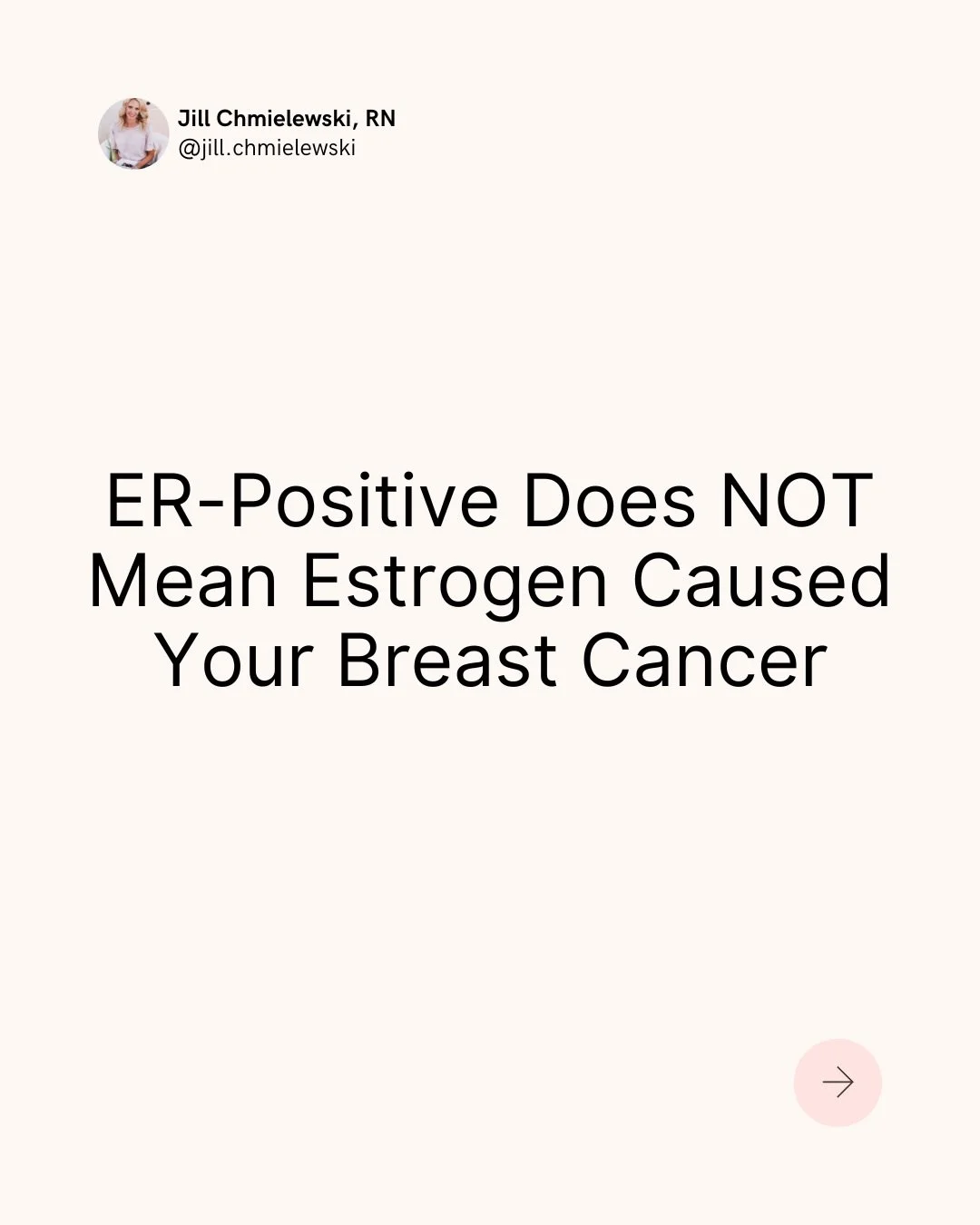 This is one of the most common questions women ask after a diagnosis of breast cancer. 

It&rsquo;s so important to understand what ER+ actually means so that you can make informed treatment decisions about your health. 

Drop your questions below 👇