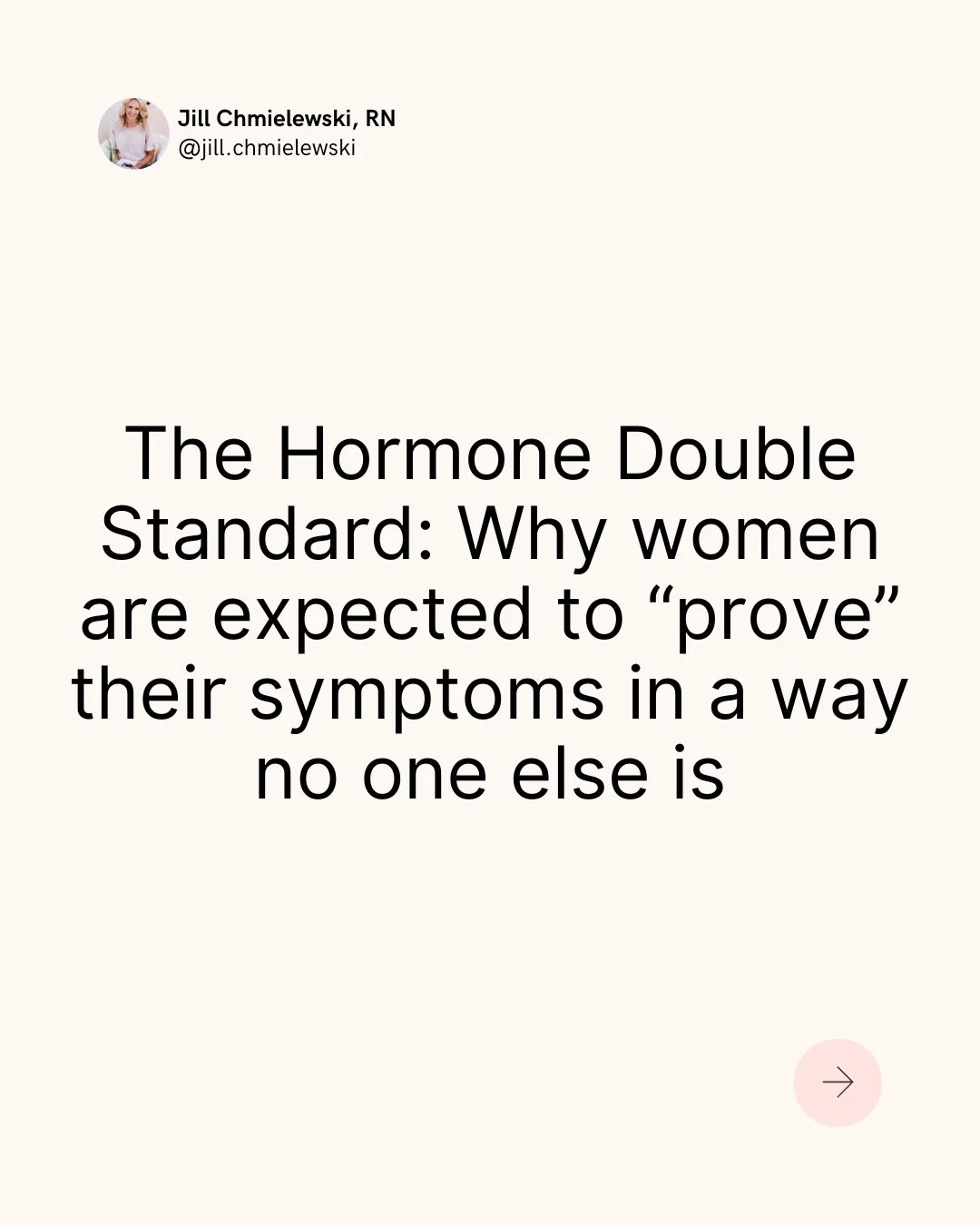 The hormone double standard is real.
In many areas of medicine, treatment decisions are guided by symptoms, medical history, and clinical judgment.

Doctors prescribe antidepressants every day without measuring serotonin in the brain because no such 