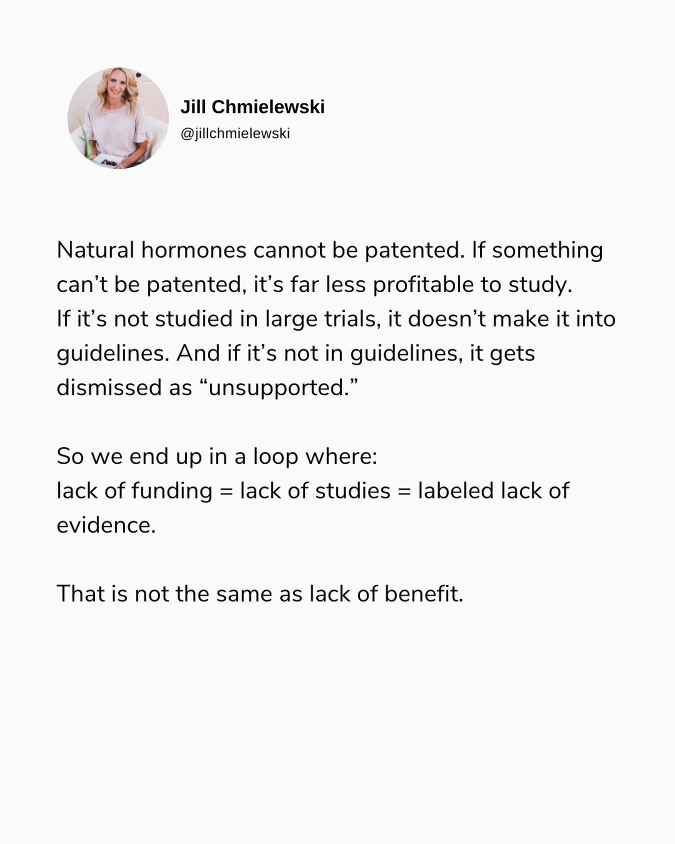 I am so tired of hearing &lsquo;the guidelines say&rsquo; used as the end of the conversation when it comes to hormone treatments. 

Guidelines are not the sole source source of truth. They are summaries of limited data, often built from studies done