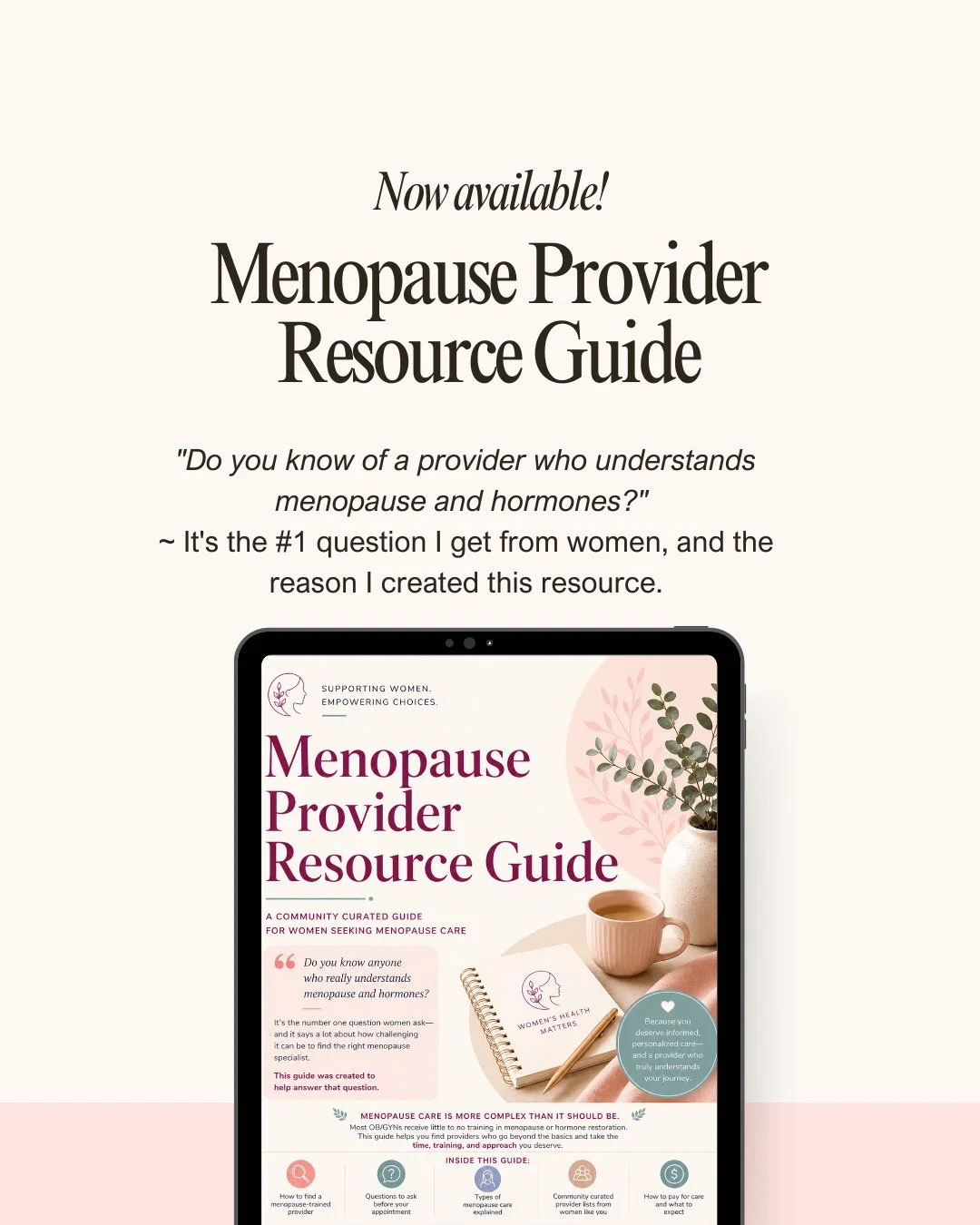 The #1 question I get from women is this 👉🏼 "Do you know of a provider who understands hormones?" ⁠
⁠
I've been curating a list of providers over the last several years ~ the providers and telehealth companies on this list are either peop