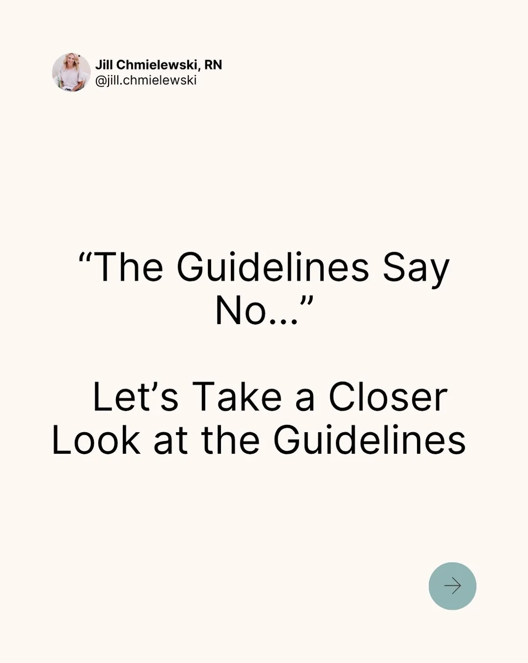 I swear, if I hear &ldquo;the guidelines say&rdquo; one more time&hellip;

&ldquo;The guidelines say no&rdquo; is not an explanation. It is not individualized care. And it should never be used as a shield to shut down a woman&rsquo;s questions.

Guid