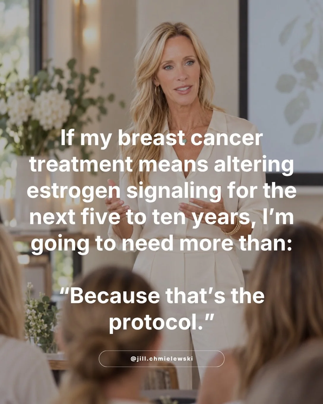 One of my clients described this experience surrounding the discussion on endocrine therapy: 

Endocrine therapy was mentioned at her first visit. Then there was no further discussion.

Later, a nurse navigator called to say her prescription had been