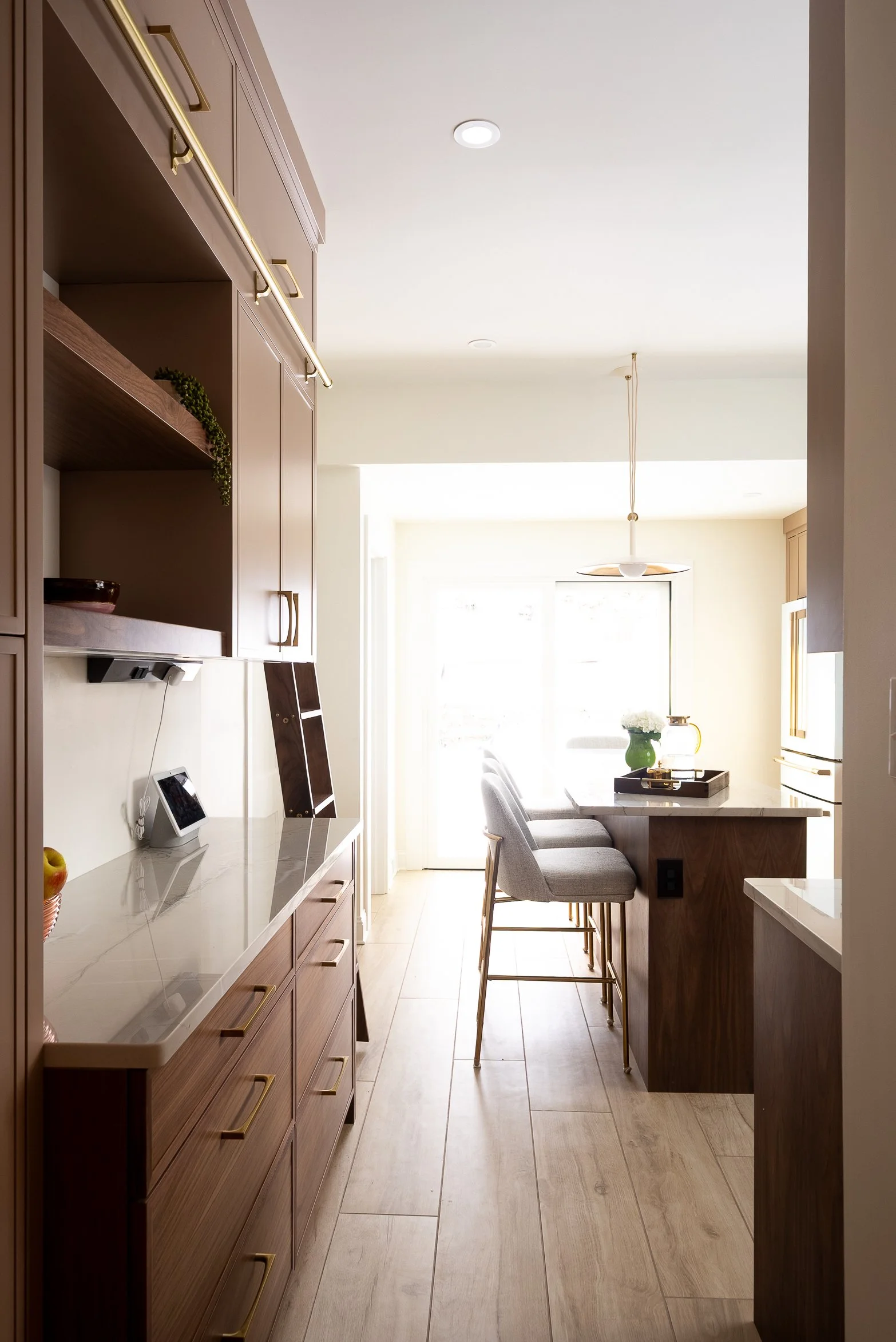 Schenley Farms Residence - Heated wood look tile makes mornings extra cozy. Photo by KH Home Photos