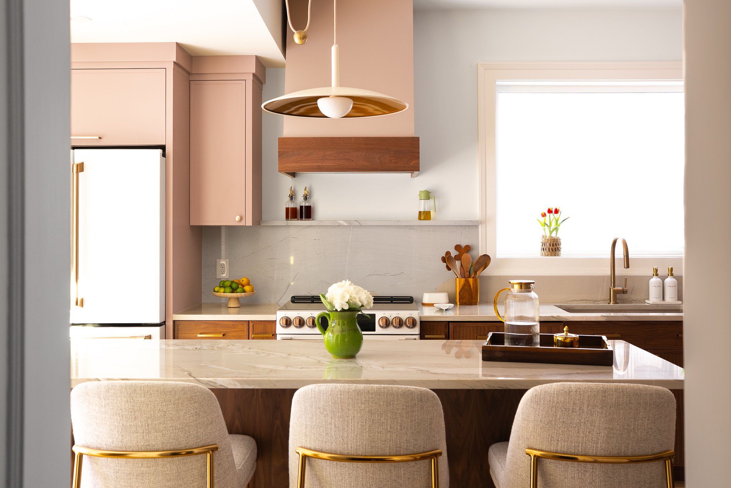 Schenley Farms Residence - A full renovation of the kitchen, pantry and adjacent powder room in collaboration with AKN Interiors as the GC. Photo by KH Home Photos