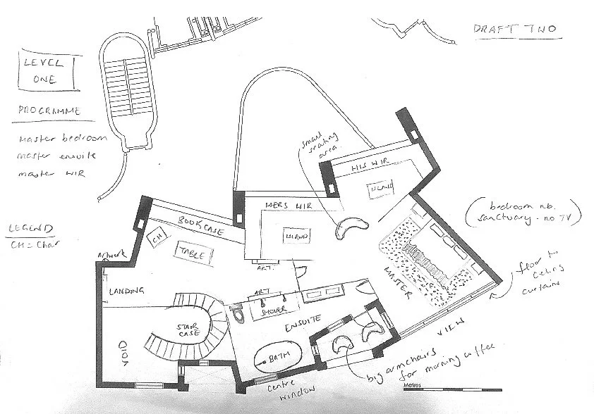 Second draft floorplan - level 2