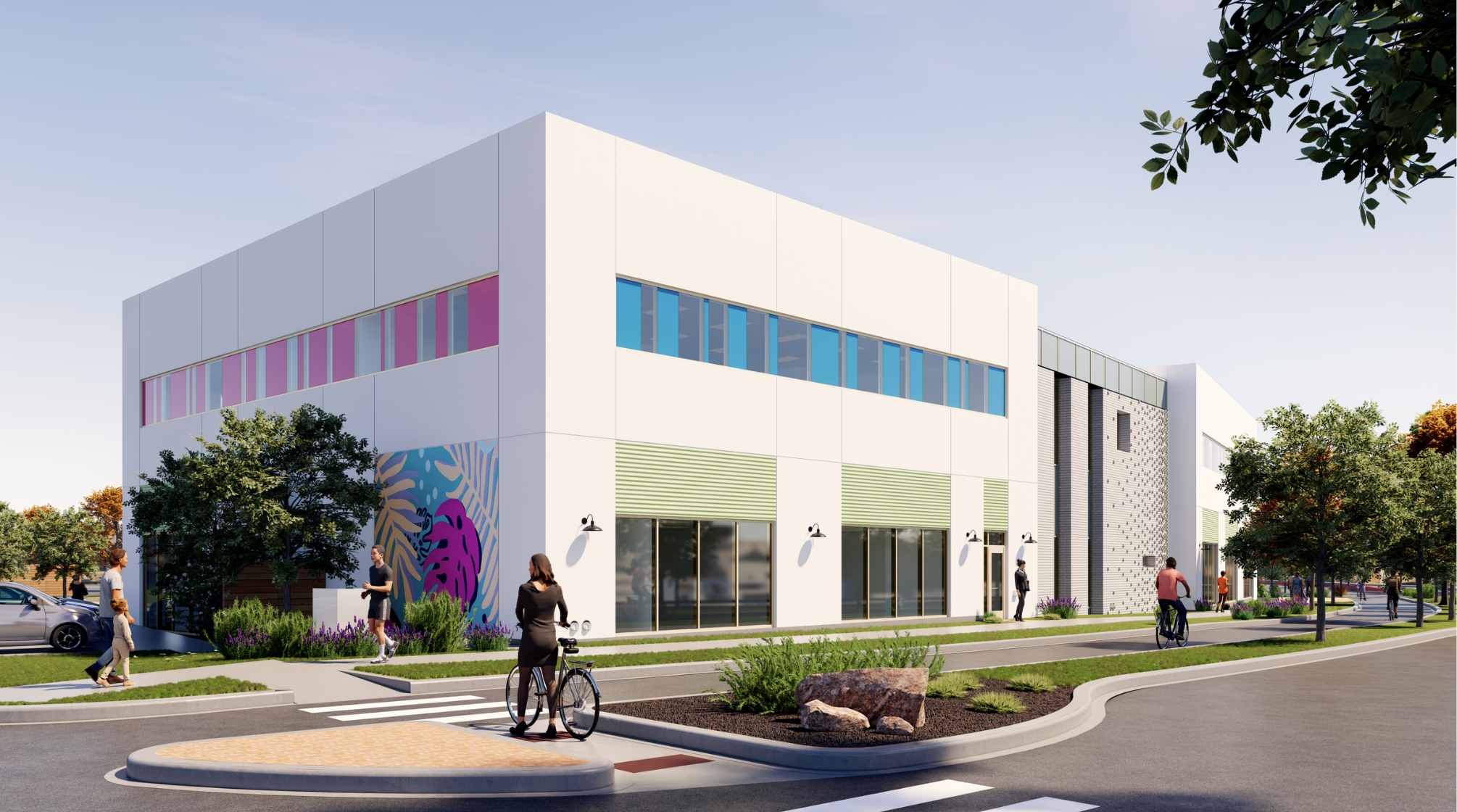 Mockup image of the new Community Arts Collaborative building.