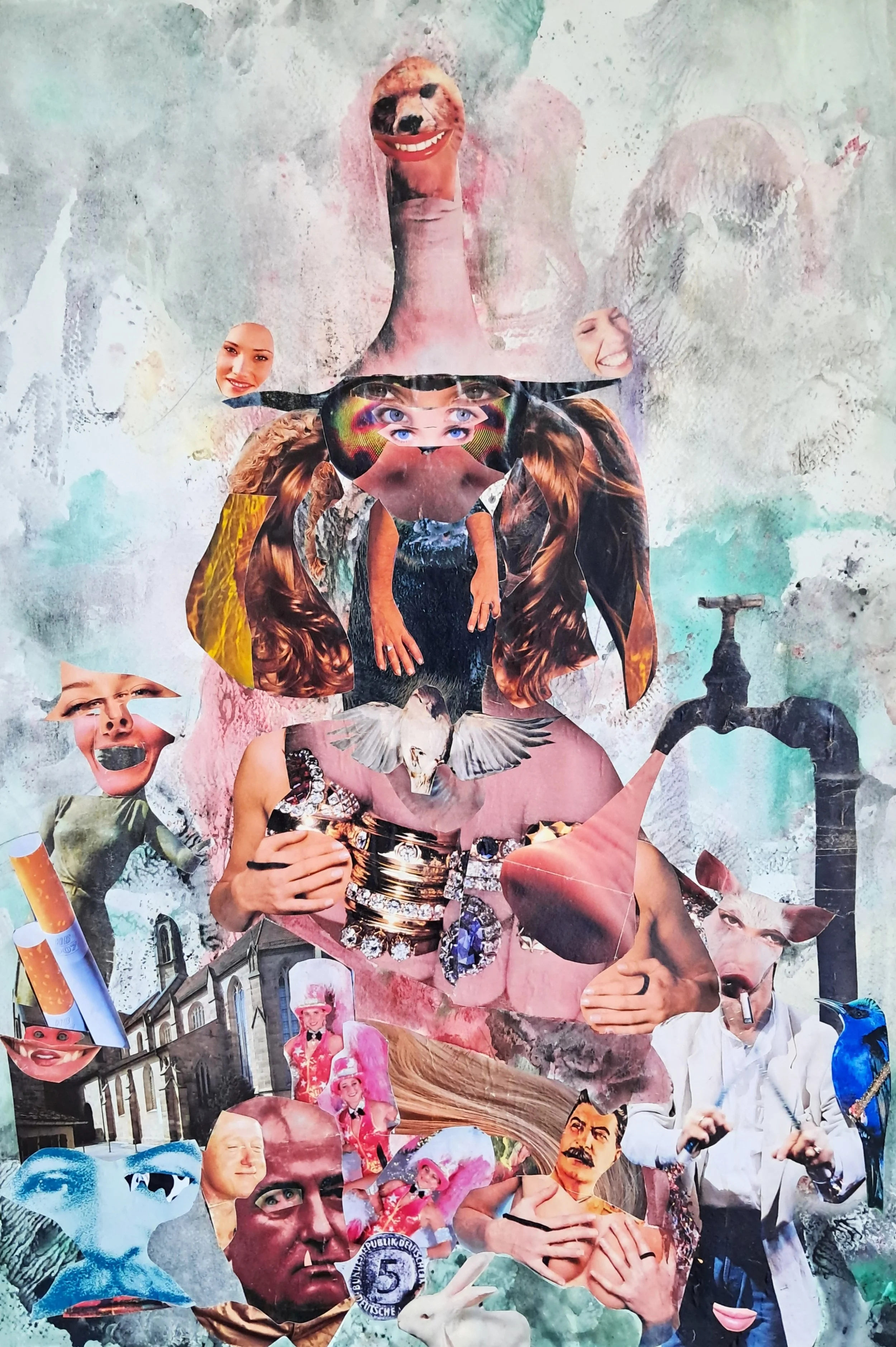 collage on the chaos of this worls