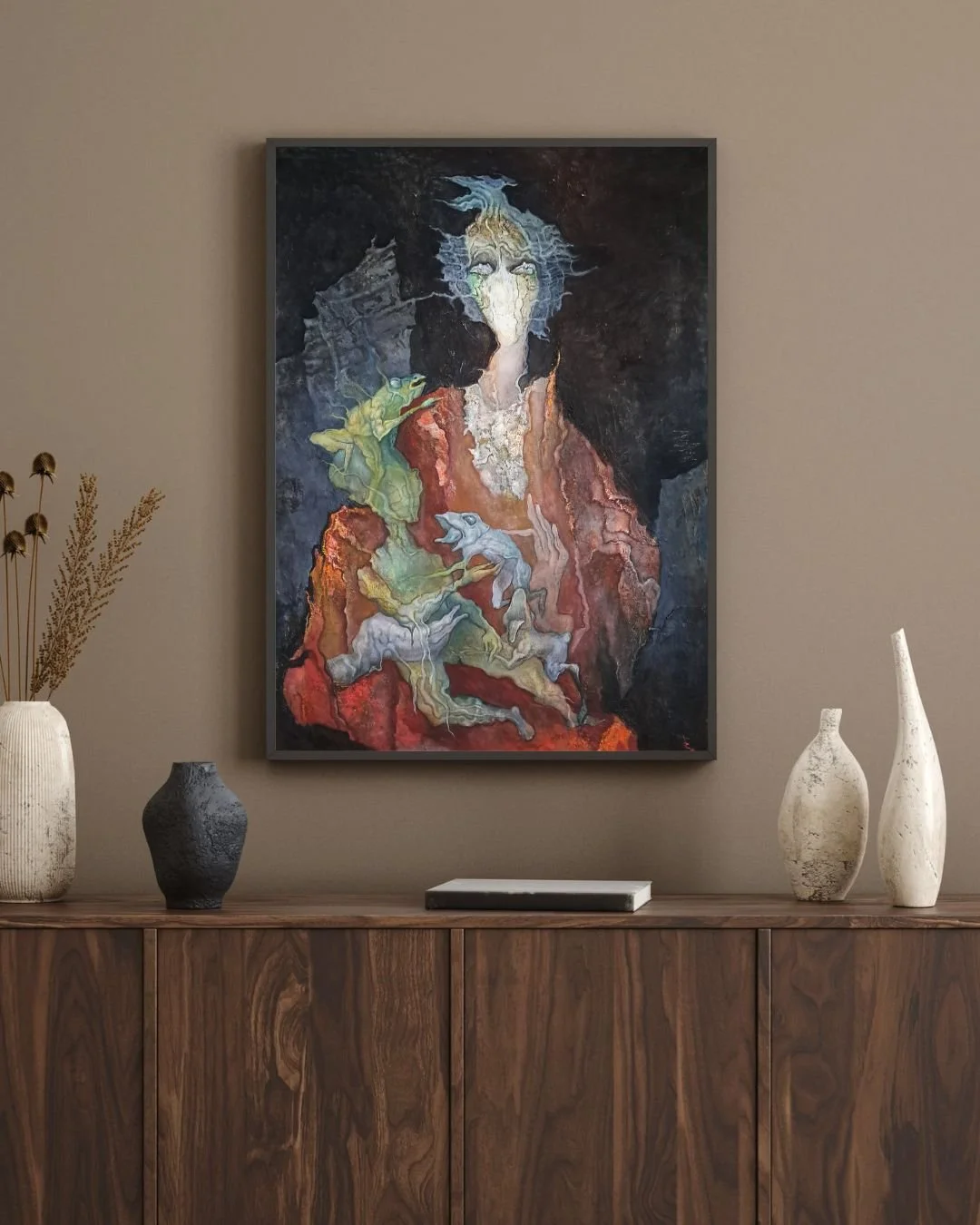 Mary and her child picture new way depiction