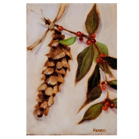 Pinecone and Winterberry