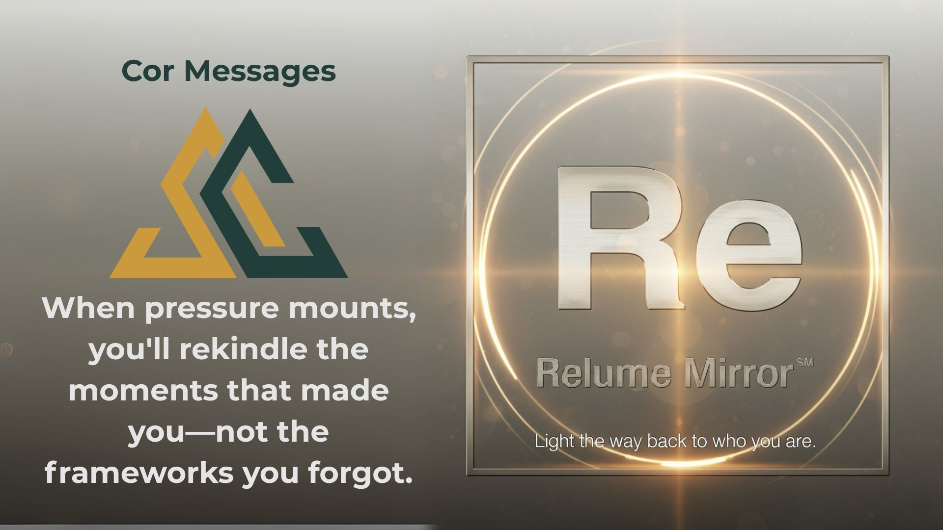 Blog 26: The Road Not Travelled – The Relume Mirror℠ Practice