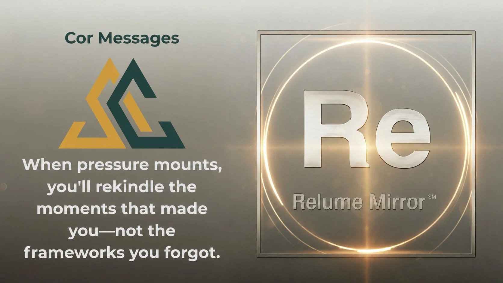 Blog 26: The Road Not Travelled – The Relume Mirror℠ Practice