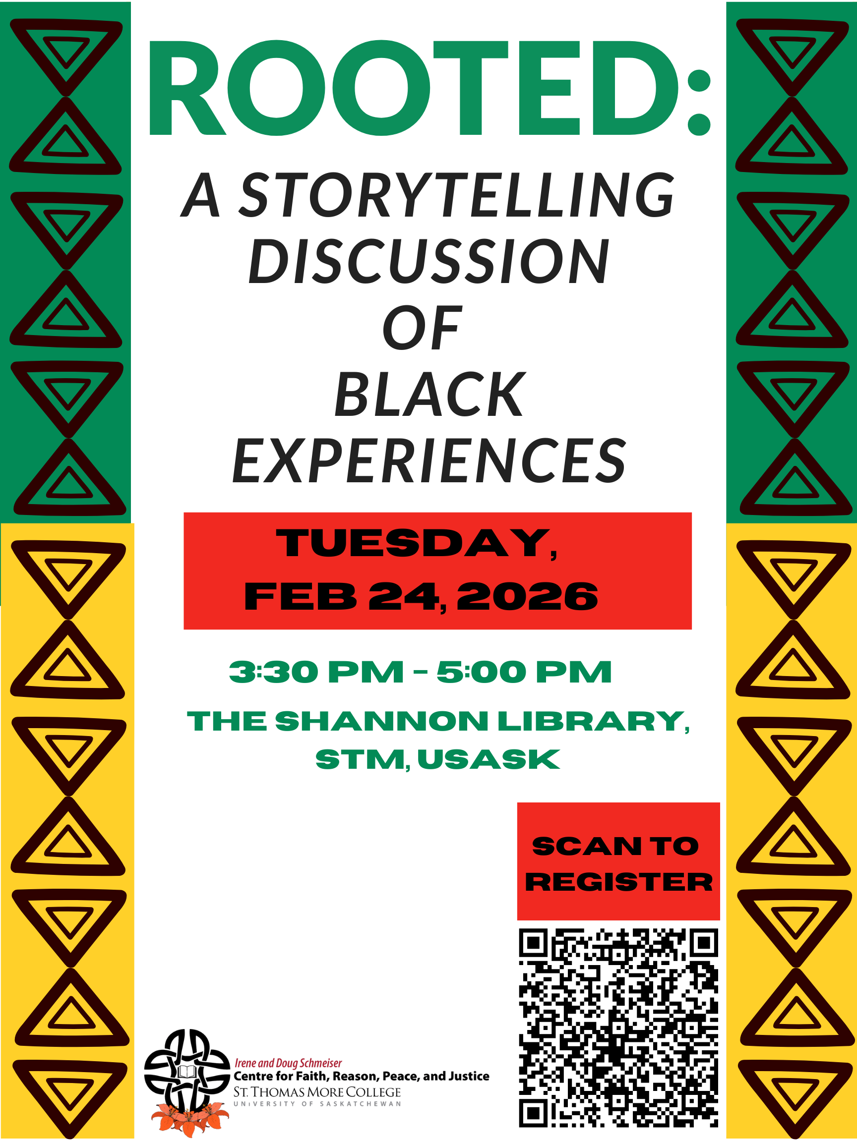 Event: Rooted Storytelling Discussion of Black Experiences on Tuesday, 24 February 2026