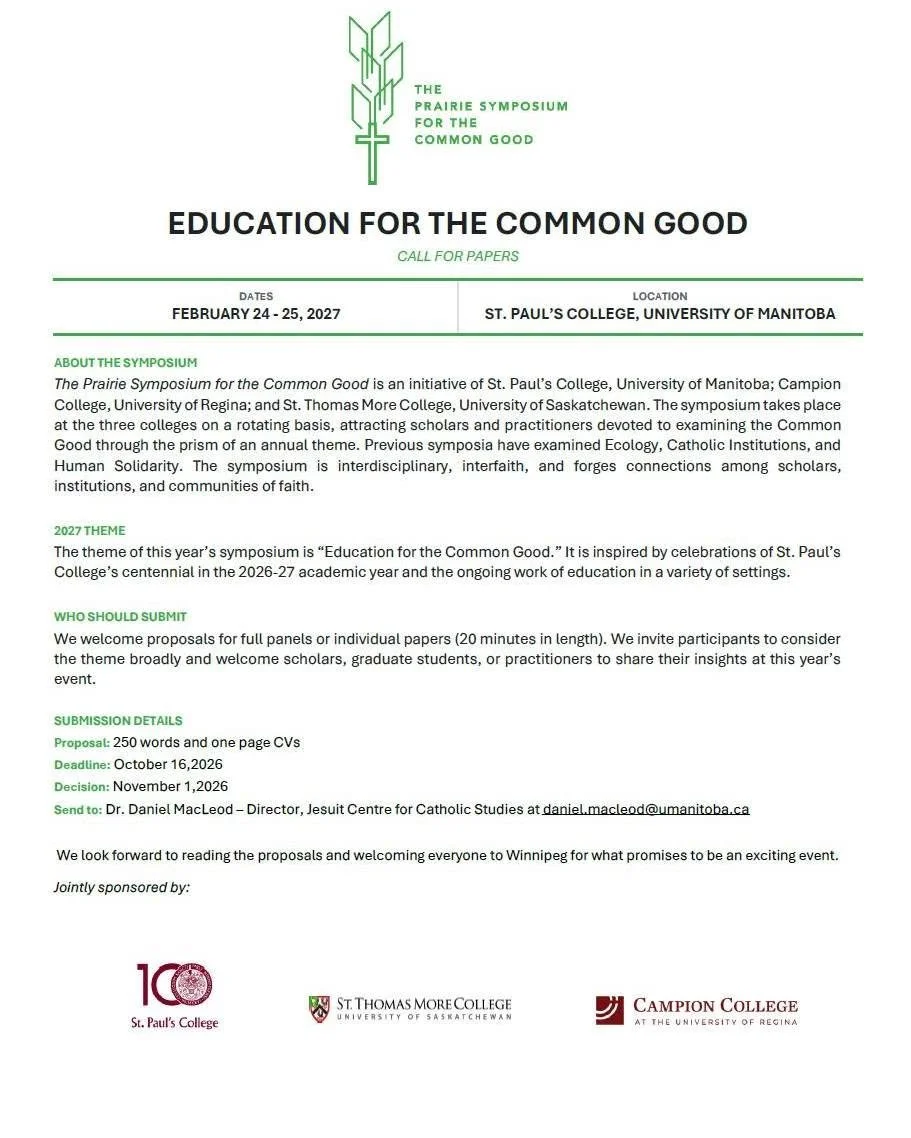 CFP: Prairie Symposium for the Common Good