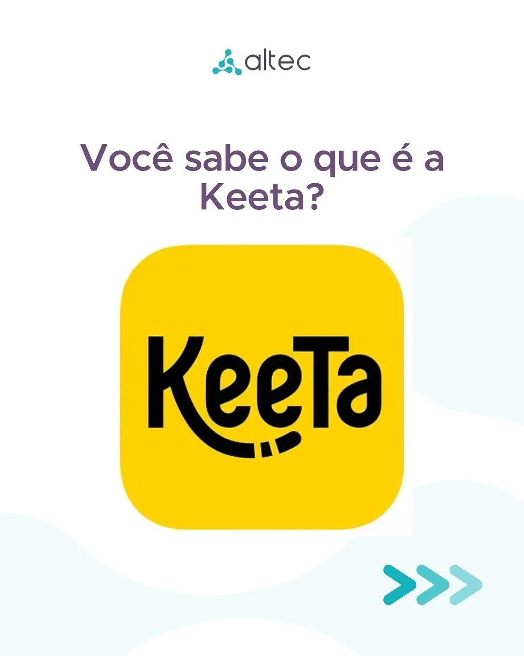 A Altec Sistemas agora também está integrada à Keeta! 💛
Nosso compromisso é simples: garantir que o seu negócio tenha as melhores conexões com os principais apps do mercado.
Mais integrações,