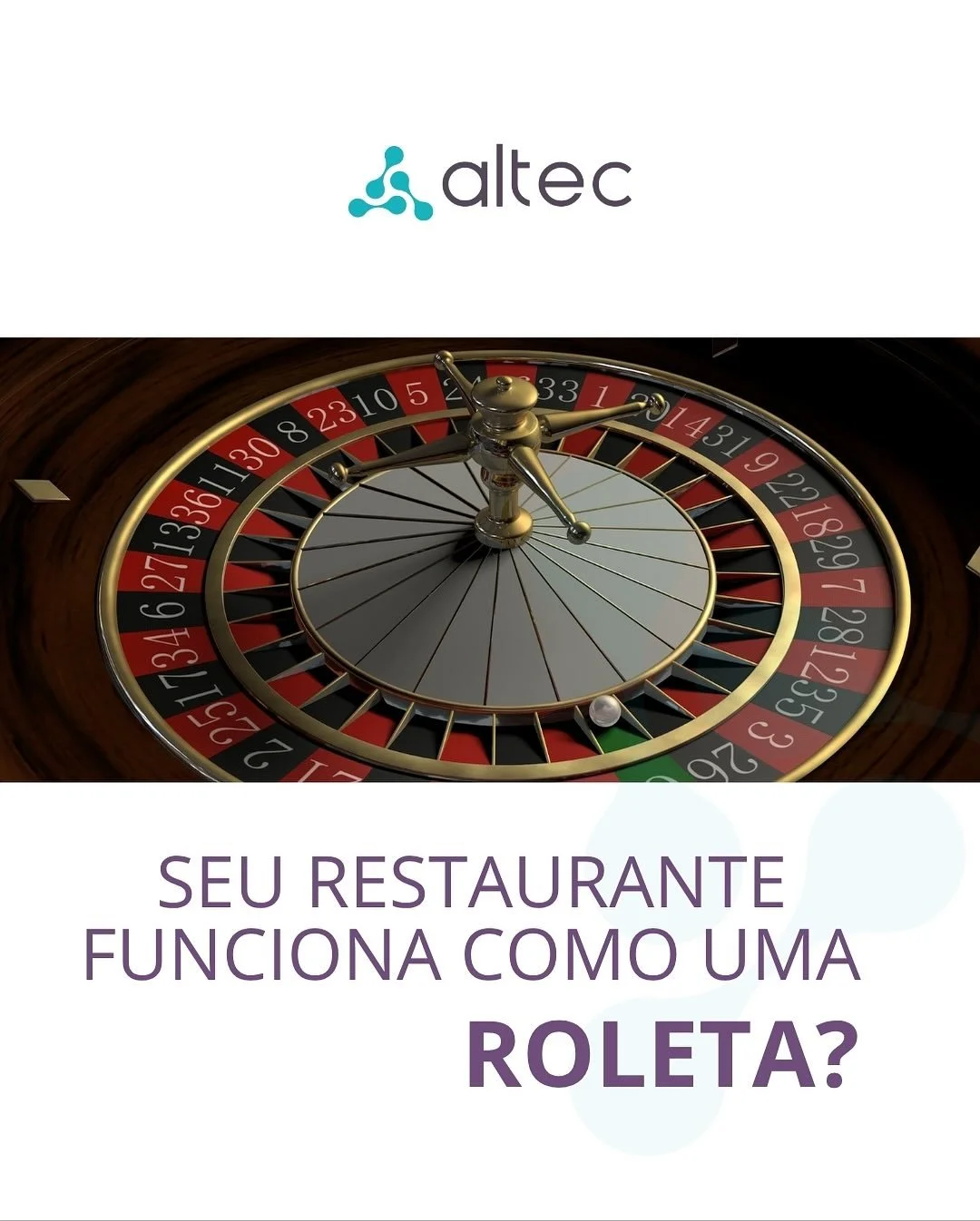 Muitos restaurantes ainda apostam na sorte, mas a verdade &eacute; simples: lucrar n&atilde;o &eacute; jogo de azar, &eacute; gest&atilde;o. 

💥E com a Black da Altec, voc&ecirc; ainda garante 50% OFF na implanta&ccedil;&atilde;o. 

👆🏻Clique no li