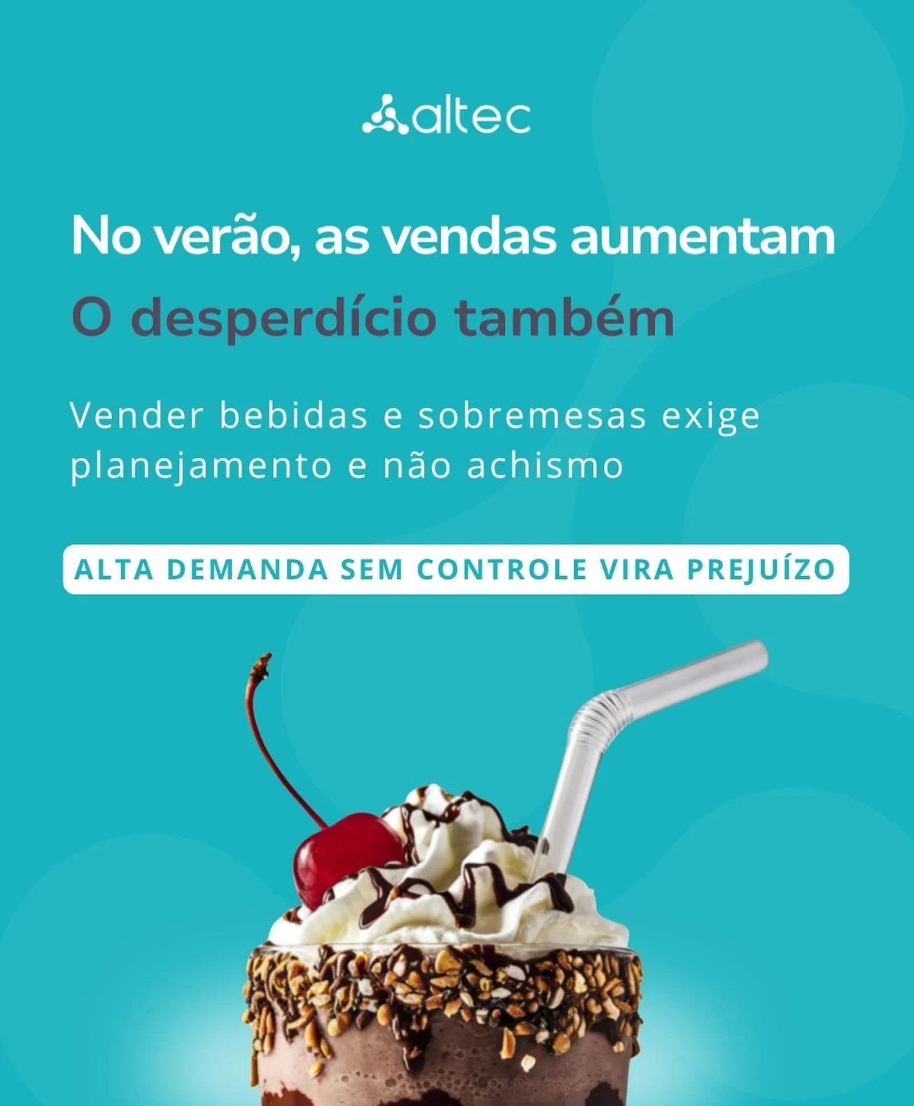 No ver&atilde;o, o consumo de bebidas e sobremesas dispara. 🍹🍨
E com ele, dois riscos silenciosos:

❌ compras em excesso
❌ perdas por validade, armazenamento ou falta de giro

Planejar n&atilde;o &eacute; comprar menos.
&Eacute; comprar melhor, com