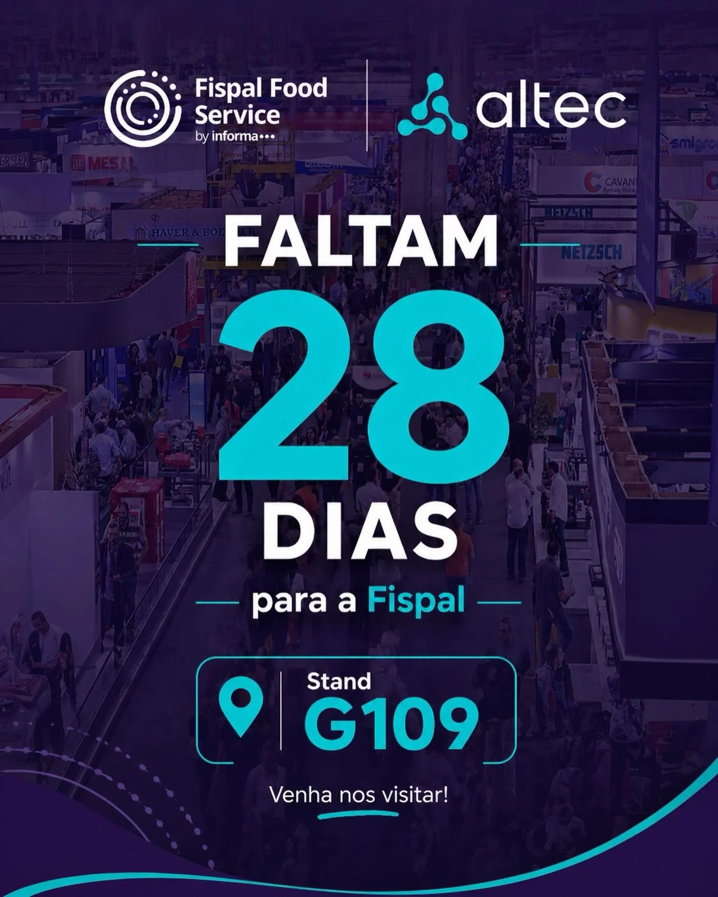 A contagem regressiva come&ccedil;ou!

Faltam 28 dias para a maior feira do setor e a Altec j&aacute; est&aacute; preparando muitas novidades pra voc&ecirc; 

📍 Stand G109
Passe no nosso stand e descubra como levar mais controle e resultado para o s