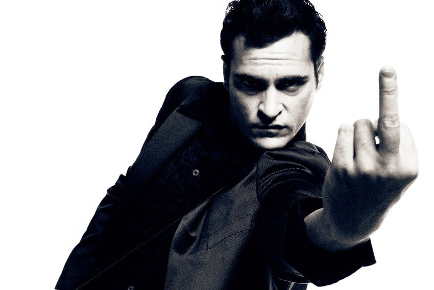 Joaquin Phoenix "Flip Off"